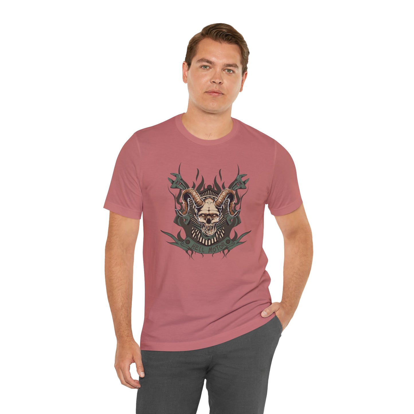 Gothic Skull Graphic Design Unisex Cotton Tee Art-49