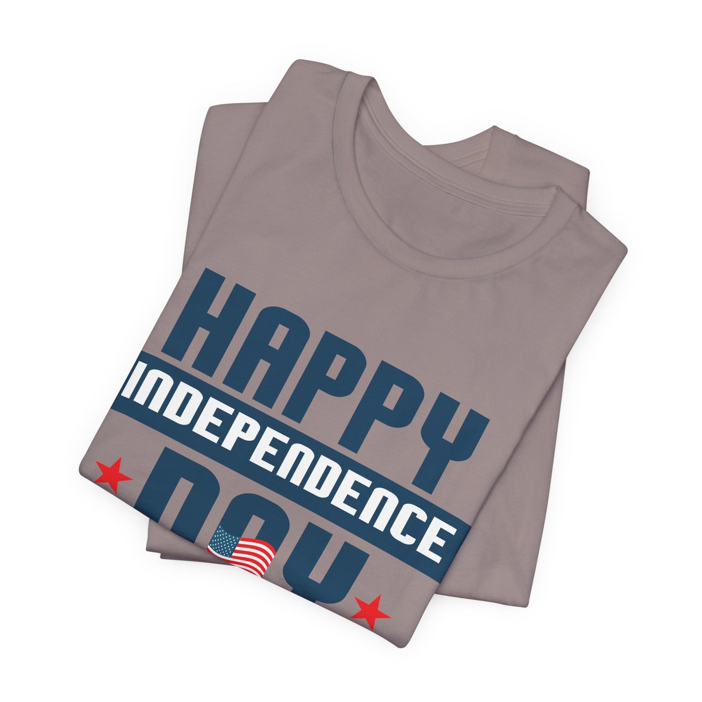 Happy Independence Day Graphic Unisex Cotton T-Shirt 017