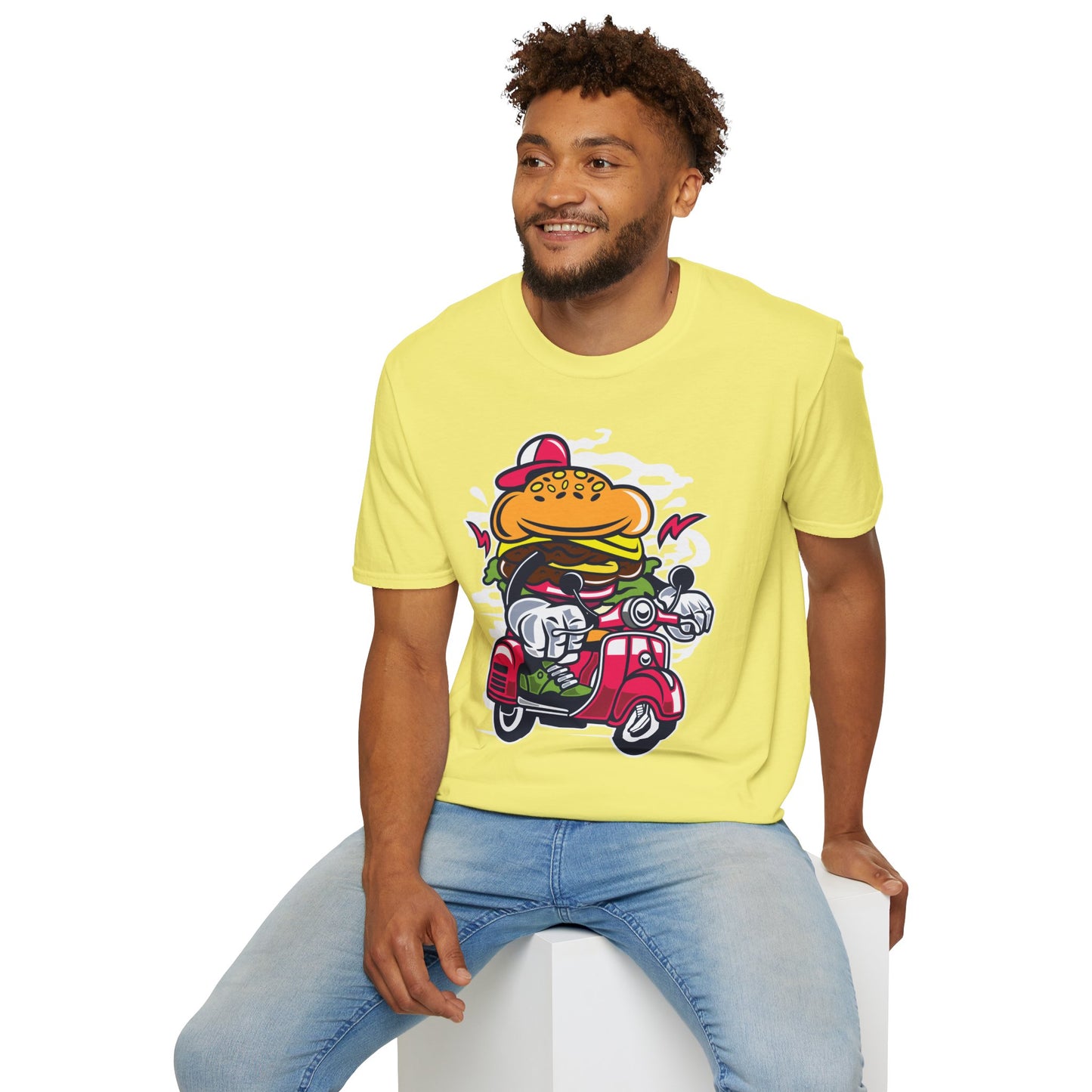 Cartoon T Shirt Animation Tee Funny Unisex Softstyle Gildan 64000 100 Percent Ring Spun Cotton