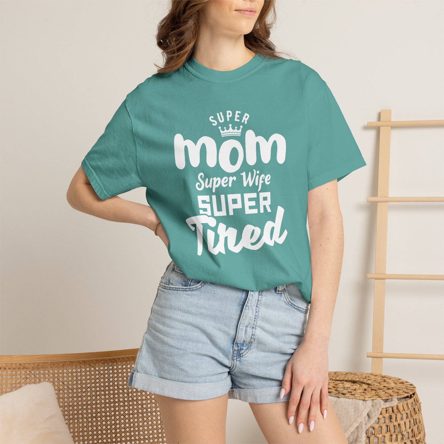Mom T-shirt Mother's Day Mama Tee Unisex Comfort Colors Garment-Dyed Cotton h45