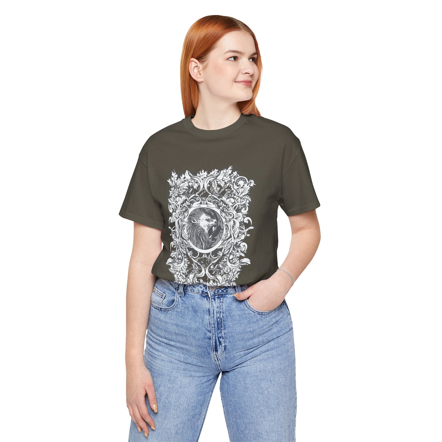Gothic Illustration Graphic Unisex Cotton T-Shirt r18