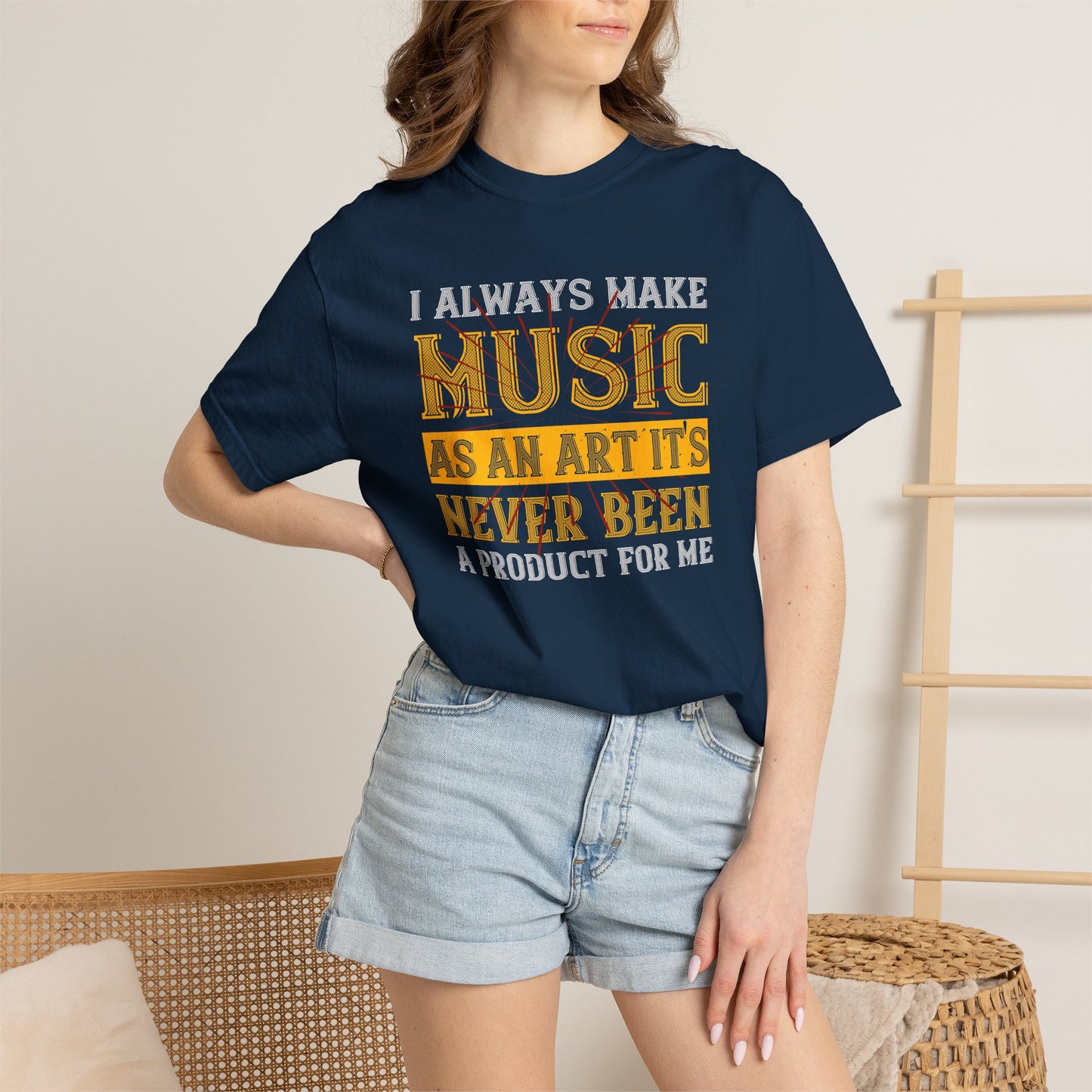 Music Graphic Design Unisex Cotton T-shirt m4