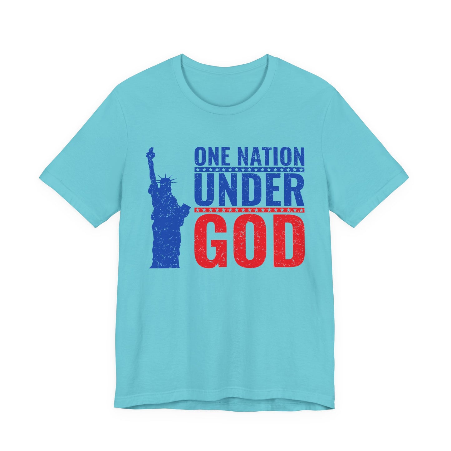 Statue of Liberty Patriotic Graphic Unisex Cotton T-Shirt a6