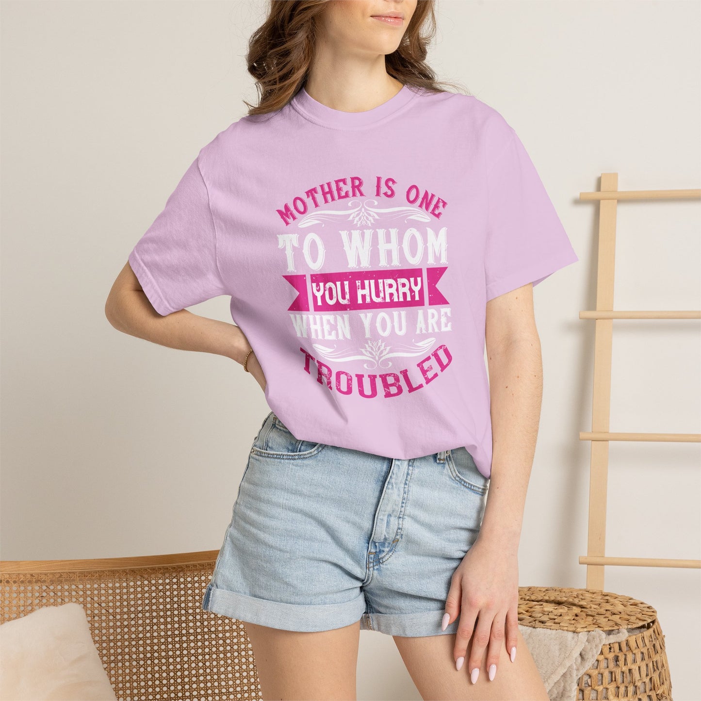 Mom T-shirt Mother Day Mama Tee Unisex Comfort Colors Garment-Dyed Cotton h82