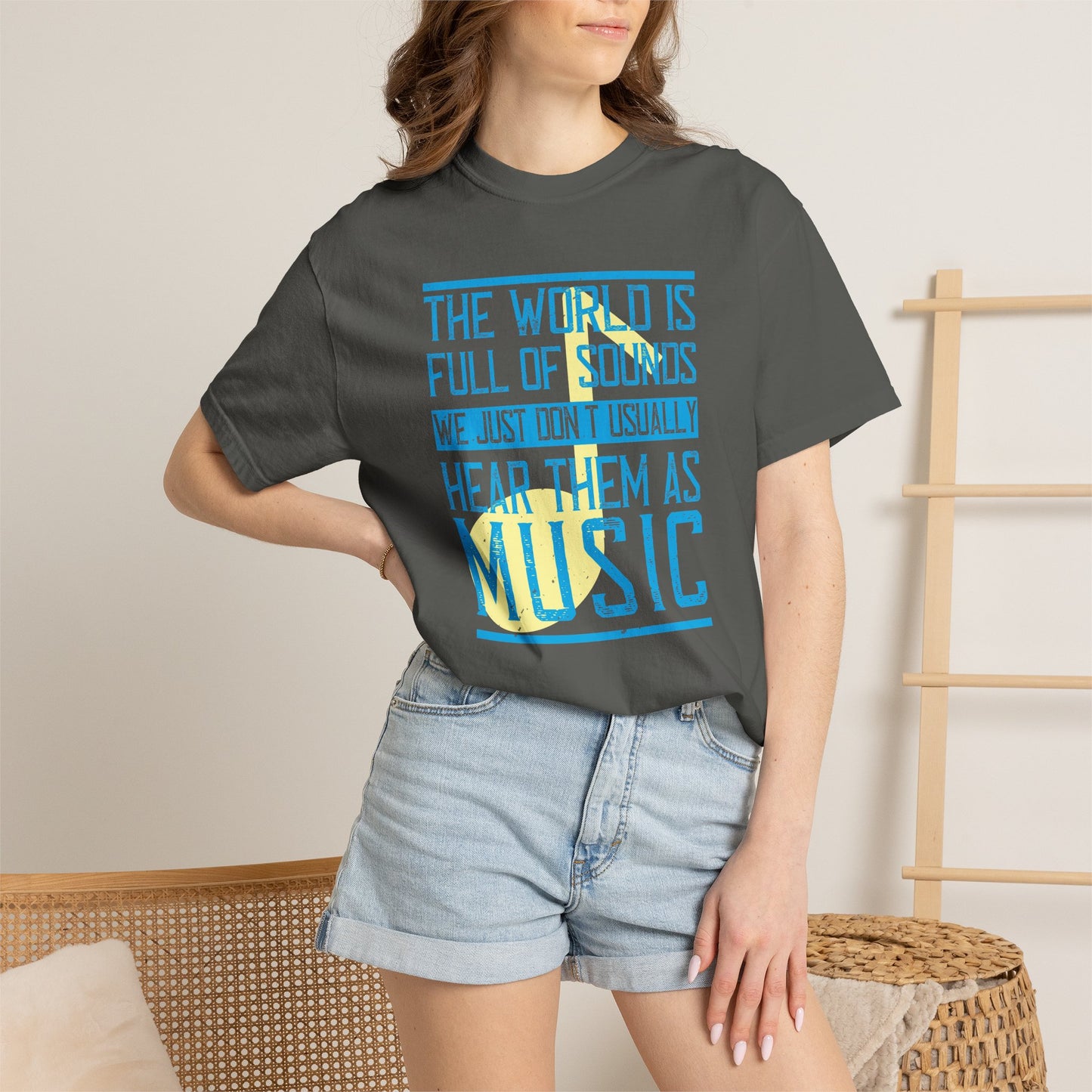 Music Graphic Design Unisex Cotton T-shirt m45