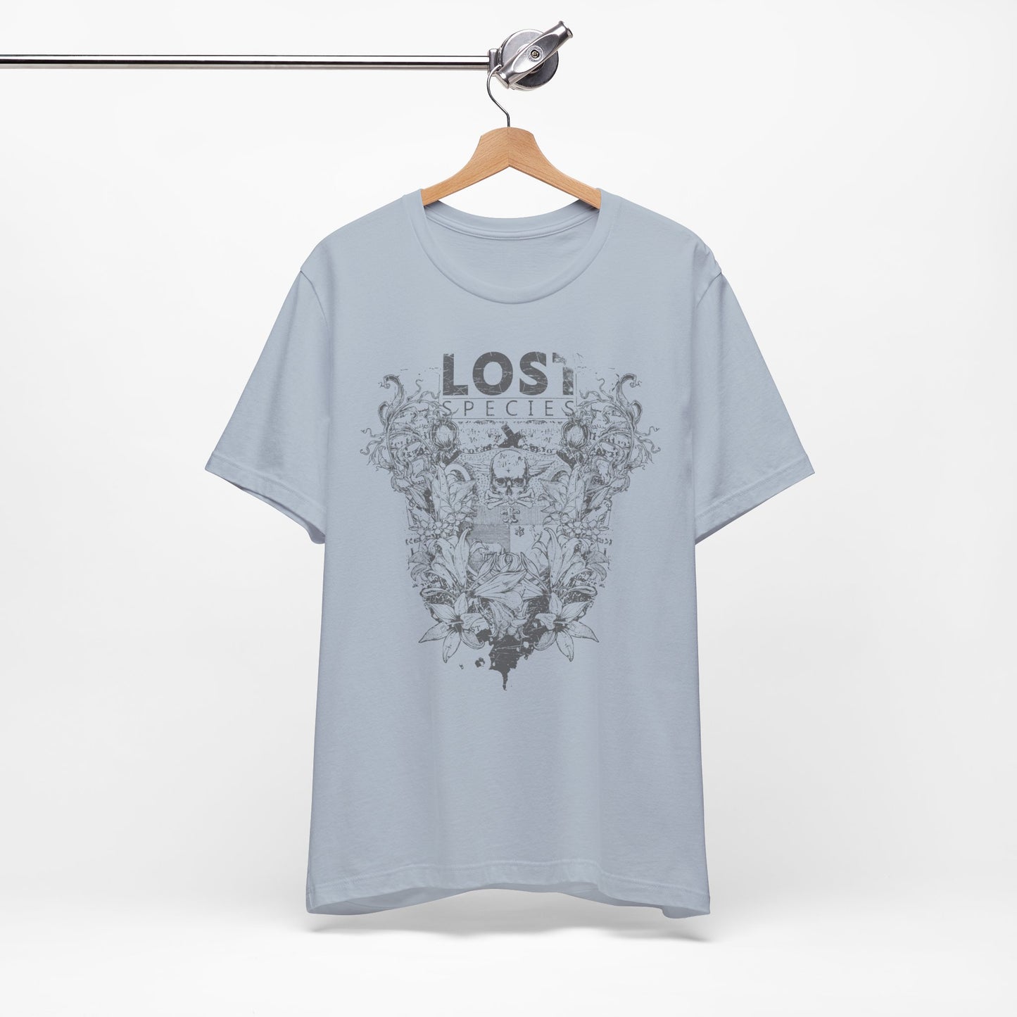 Lost Species Tee Floral Wildlife Illustration Rock Band T-Shirt A-7