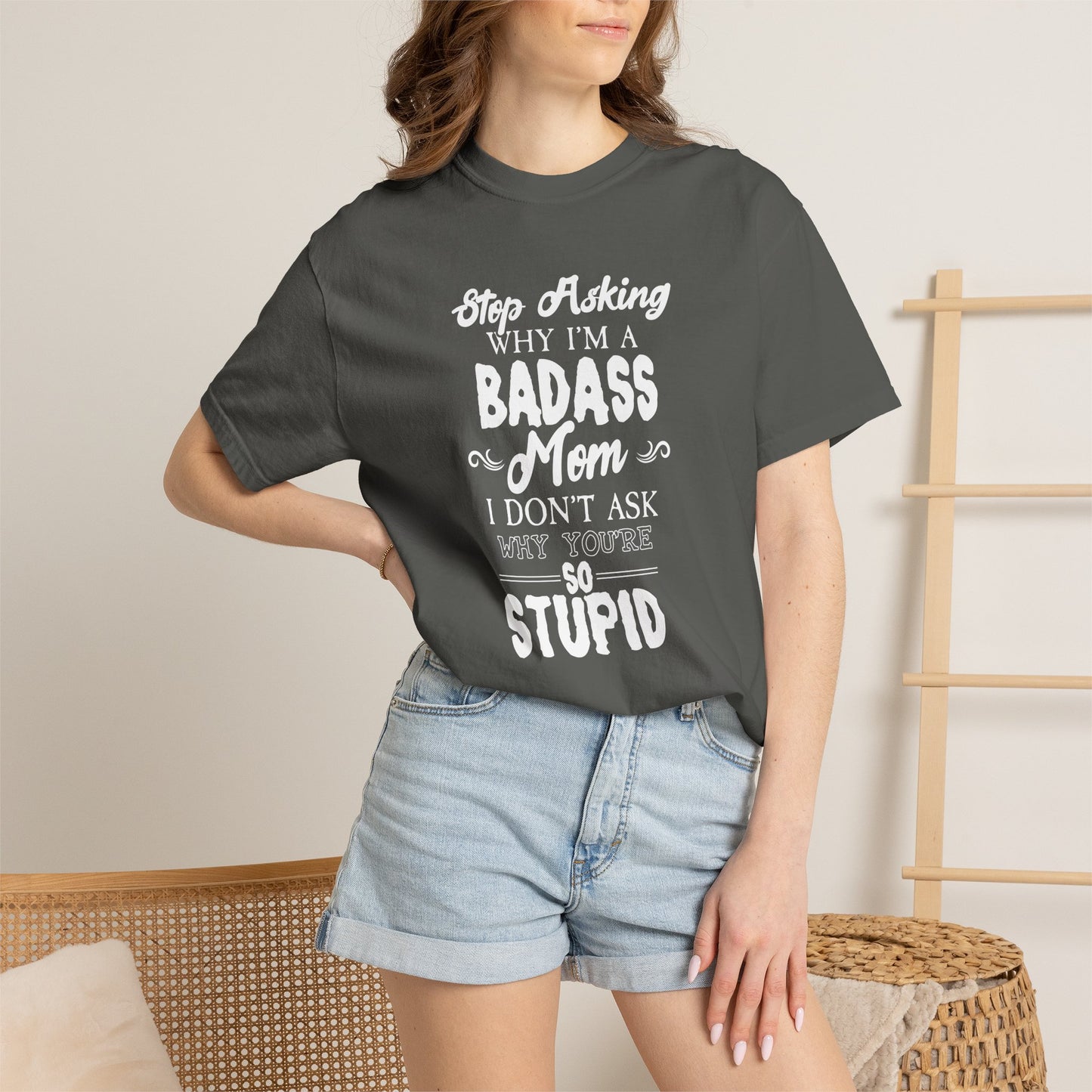 Mom T-shirt Mother's Day Mama Tee Unisex Comfort Colors Garment-Dyed Cotton h39