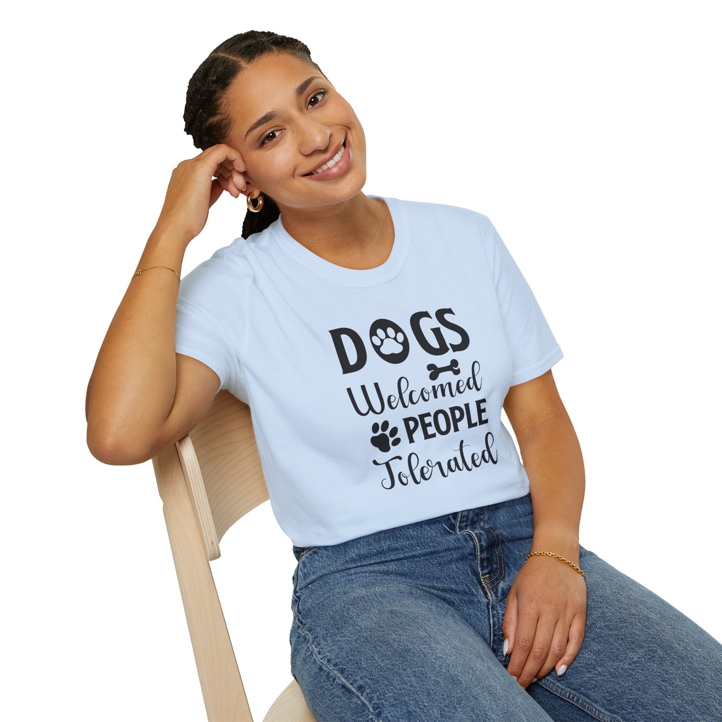Dog Slogan T Shirts With Funny Words Tee Shirt Featuring Funny Quotes Unisex Gildan Softstyle 64000 Ringspun Cotton