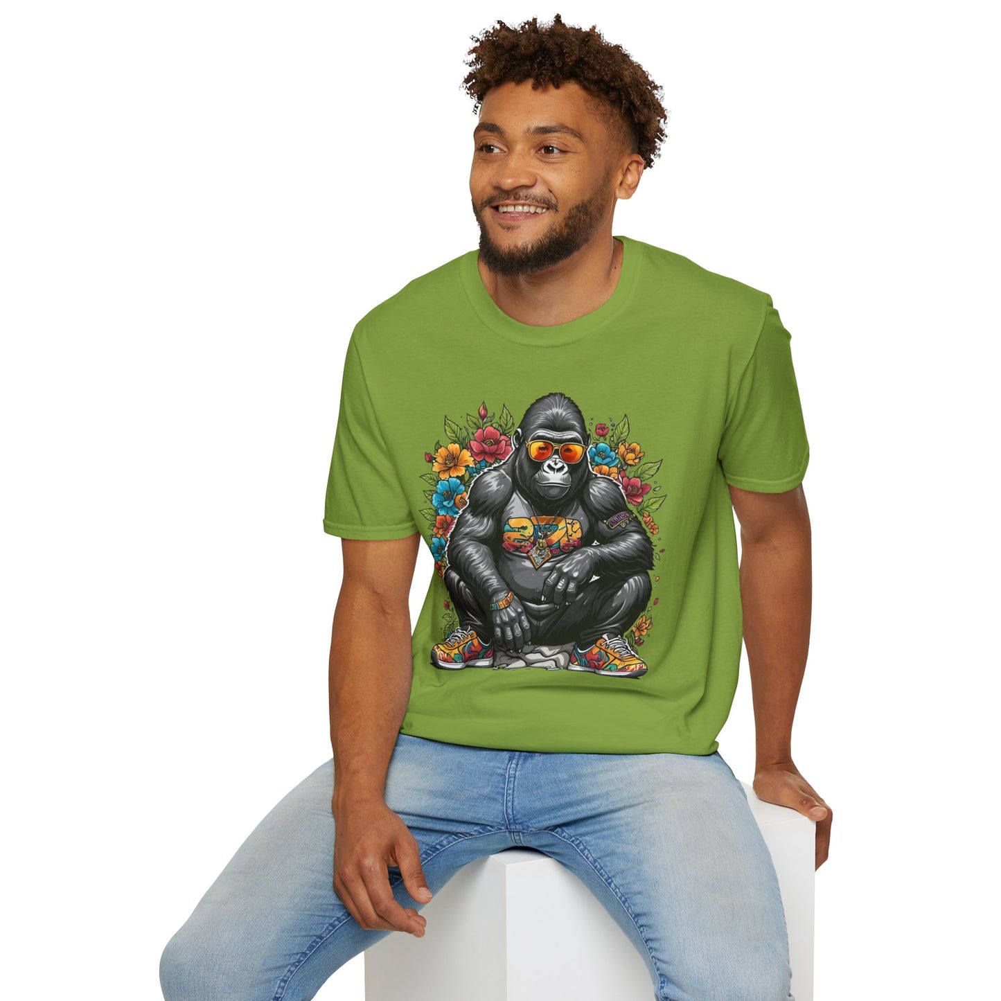 Animals Tees, Funny Animals Shirt, T Shirts with Funny Animals, T-Shirt with Gorilla, Monkey Tees