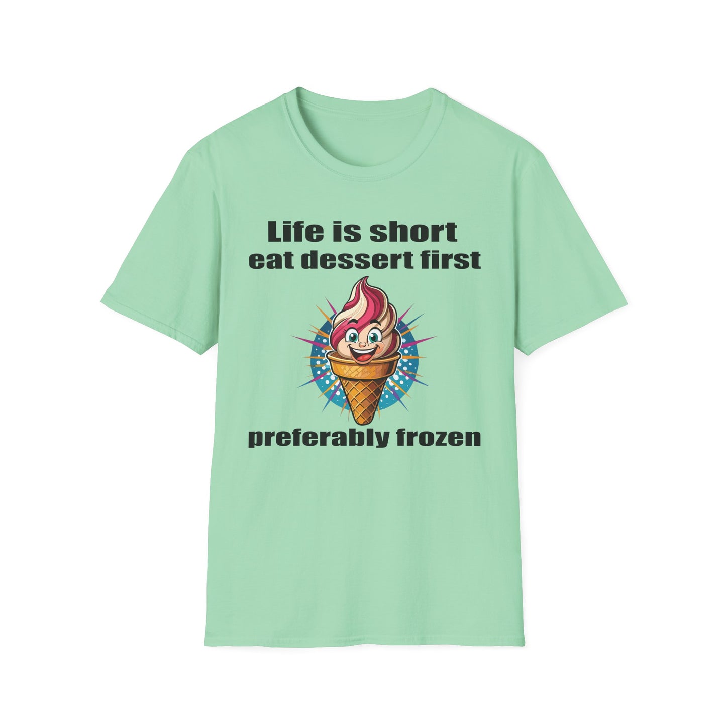 Food Tees, Funny Food T Shirts, Funny T Shirts, Shirt with Food, Junk Food Tees, Shirt with Ice Cream, Ice Cream T-Shirt