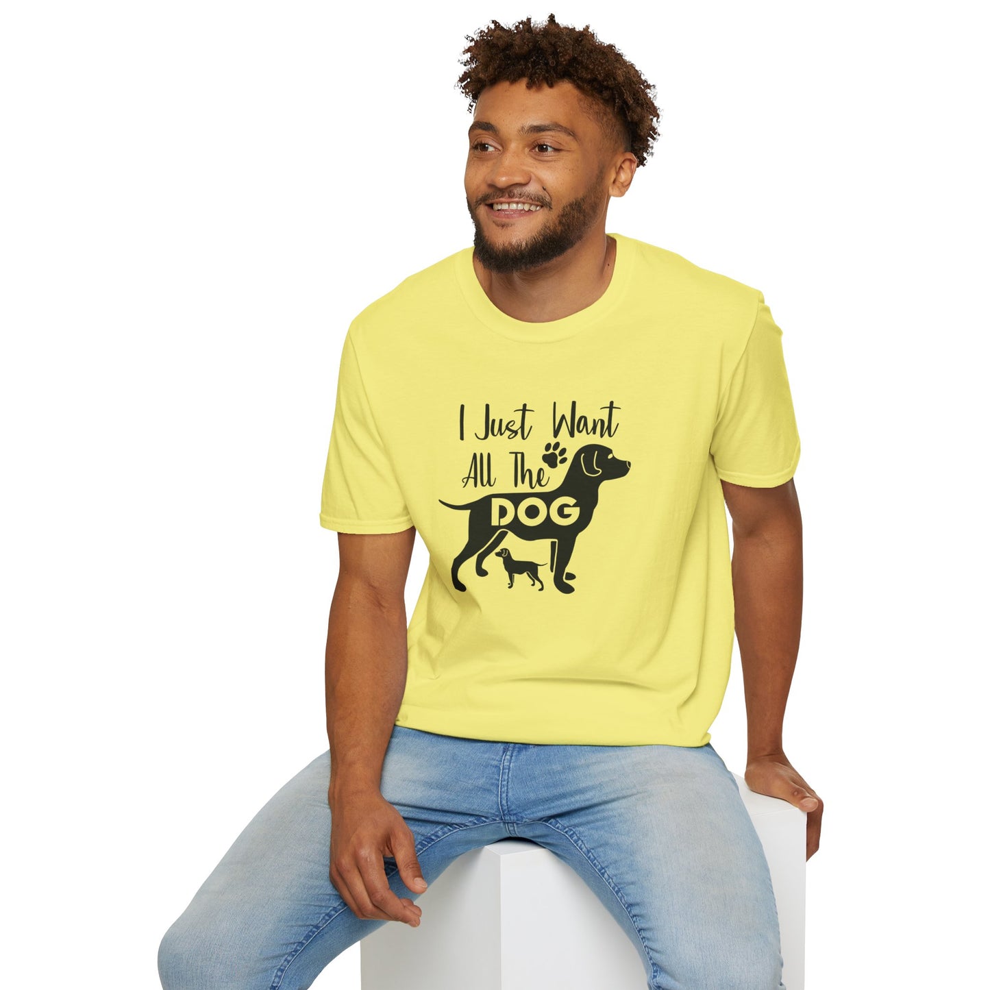 Dog Slogan T Shirts With Funny Quotes Unisex Gildan Softstyle 64000 Premium Cotton Tee