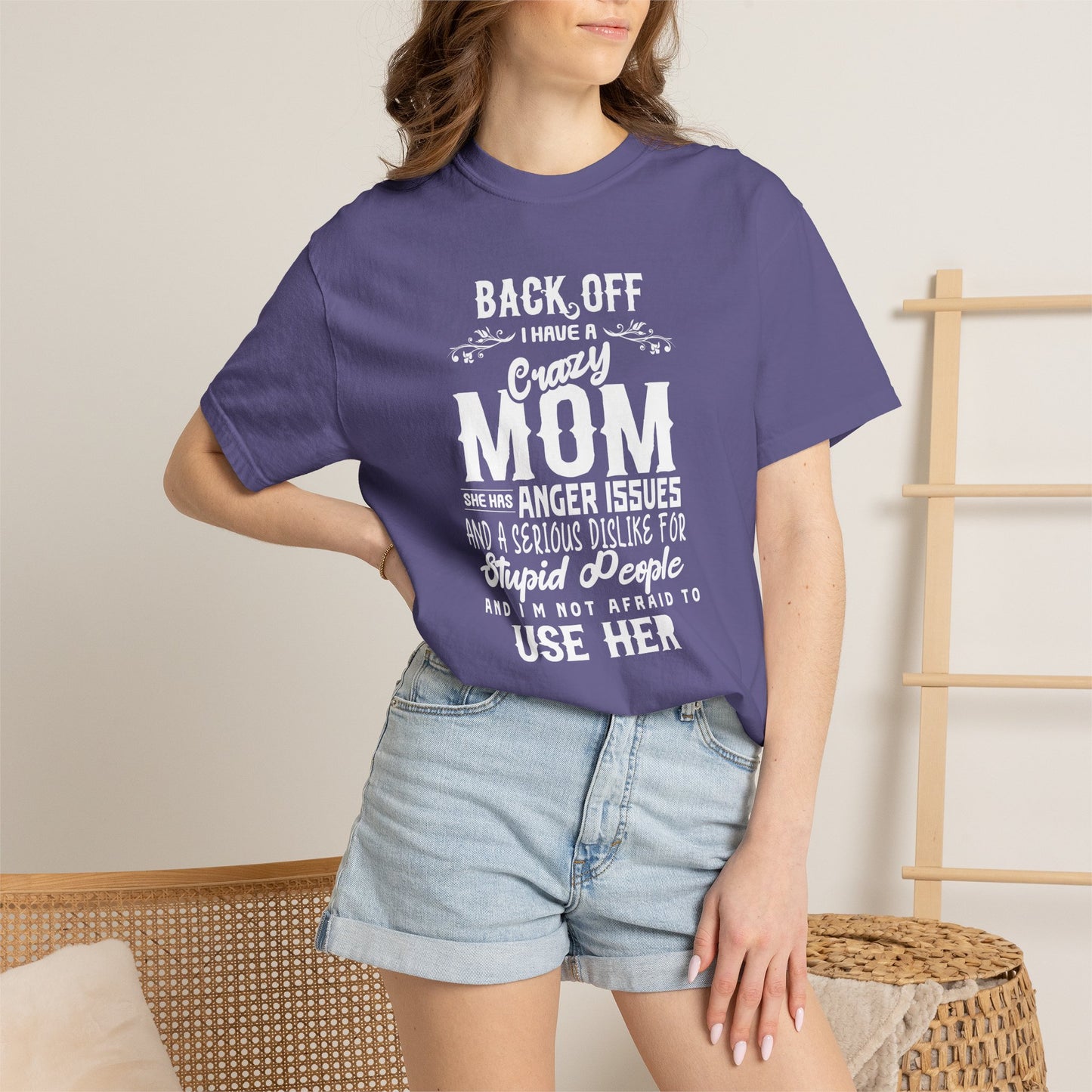 Mom T-shirt Mother's Day Mama Tee Unisex Comfort Colors Garment-Dyed Cotton h34