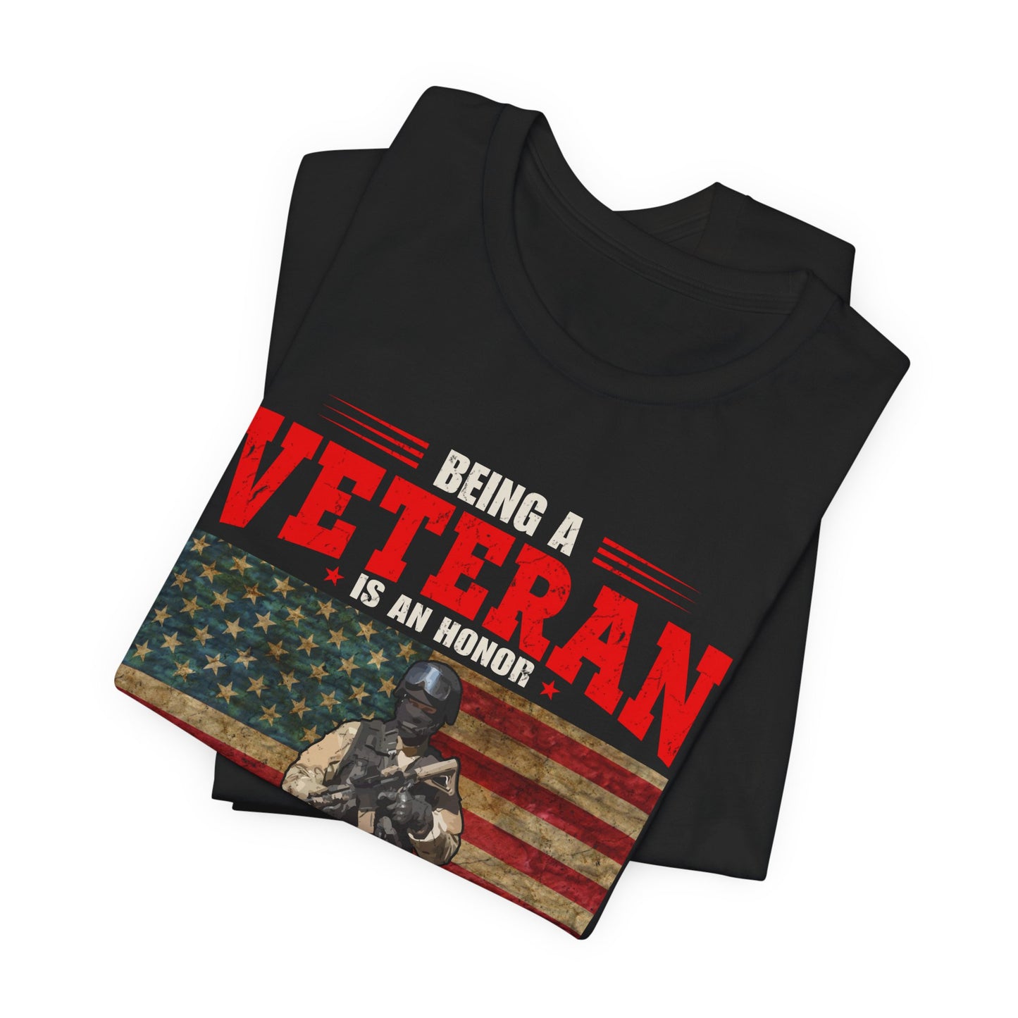 Veteran Grandpa T-Shirt American Flag Soldier Grandpa Unisex Cotton Tee v34