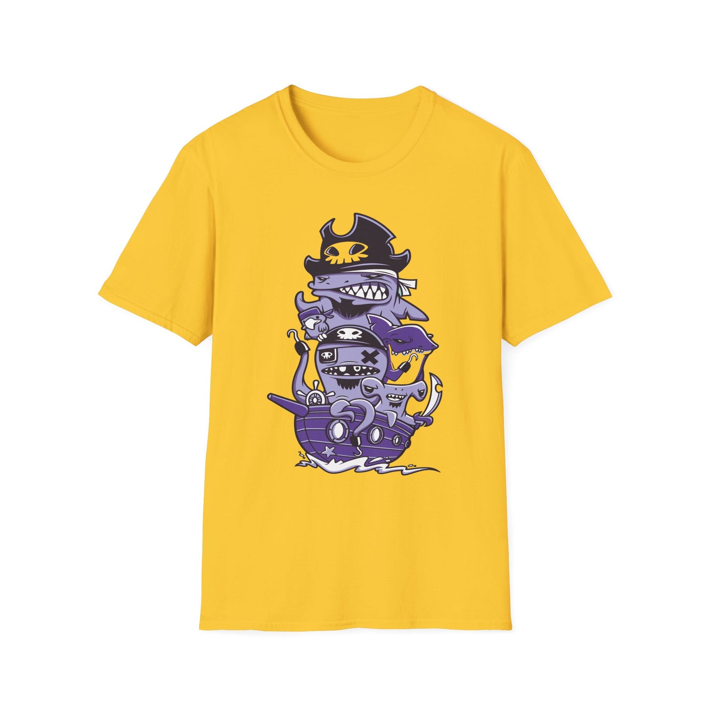 Cartoon T Shirt Animation Tee Unisex Softstyle 64000 100 Percent Ring Spun Cotton Funny Graphic Tee