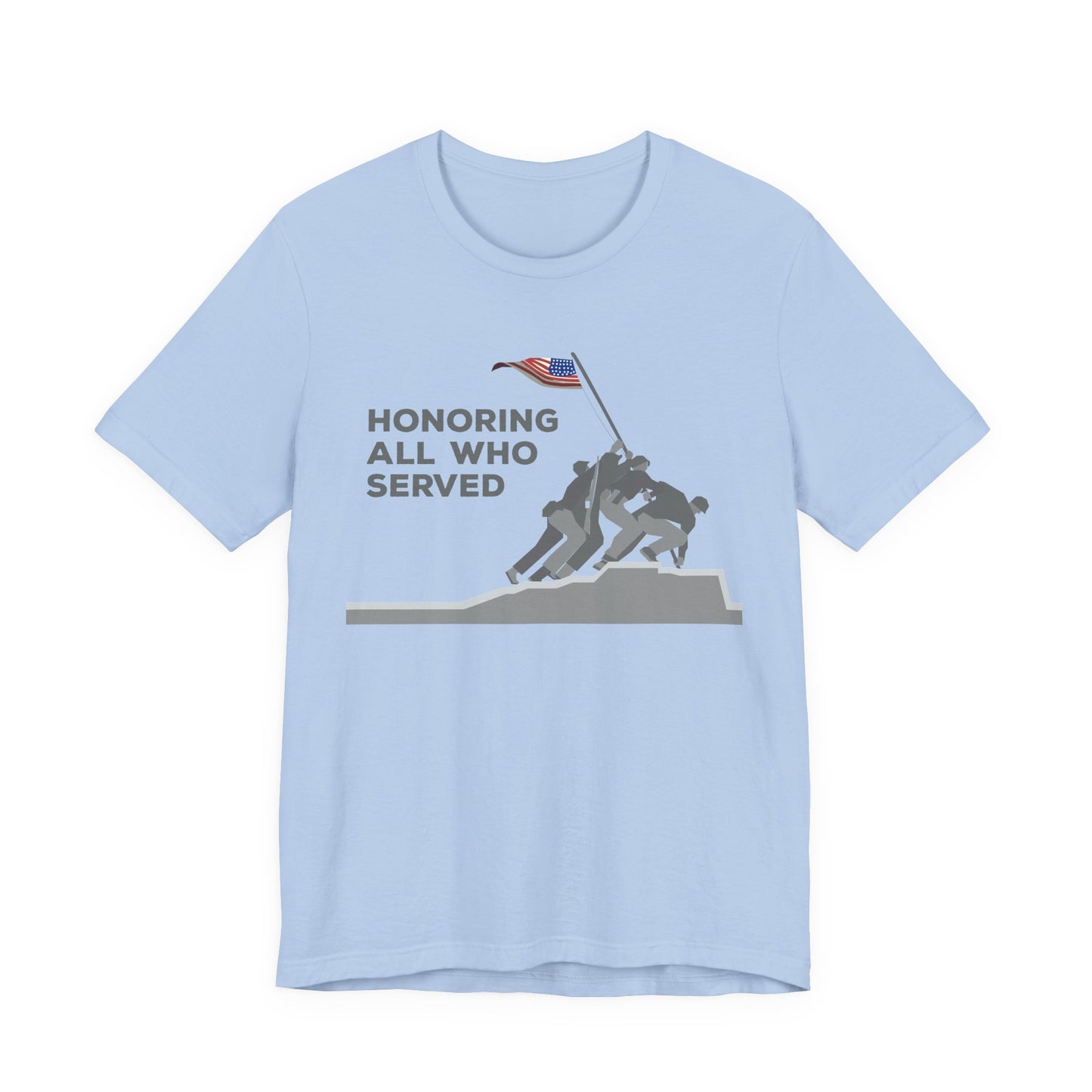 Iwo Jima Flag Raising honoring all who served T-Shirt Military Memorial Unisex Cotton Tee v52