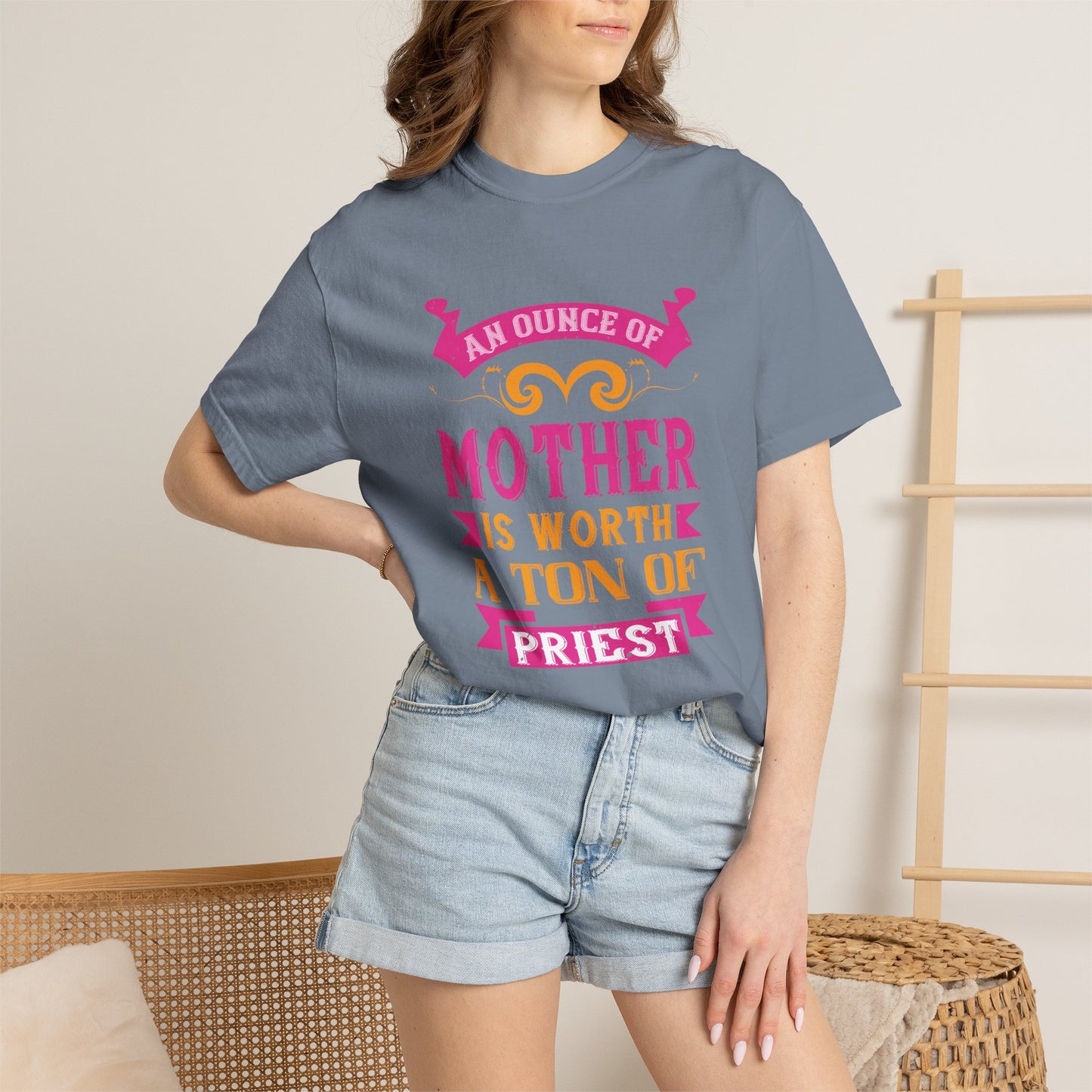 Mom T-shirt Mother Day Mama Tee Unisex Comfort Colors Garment-Dyed Cotton h63
