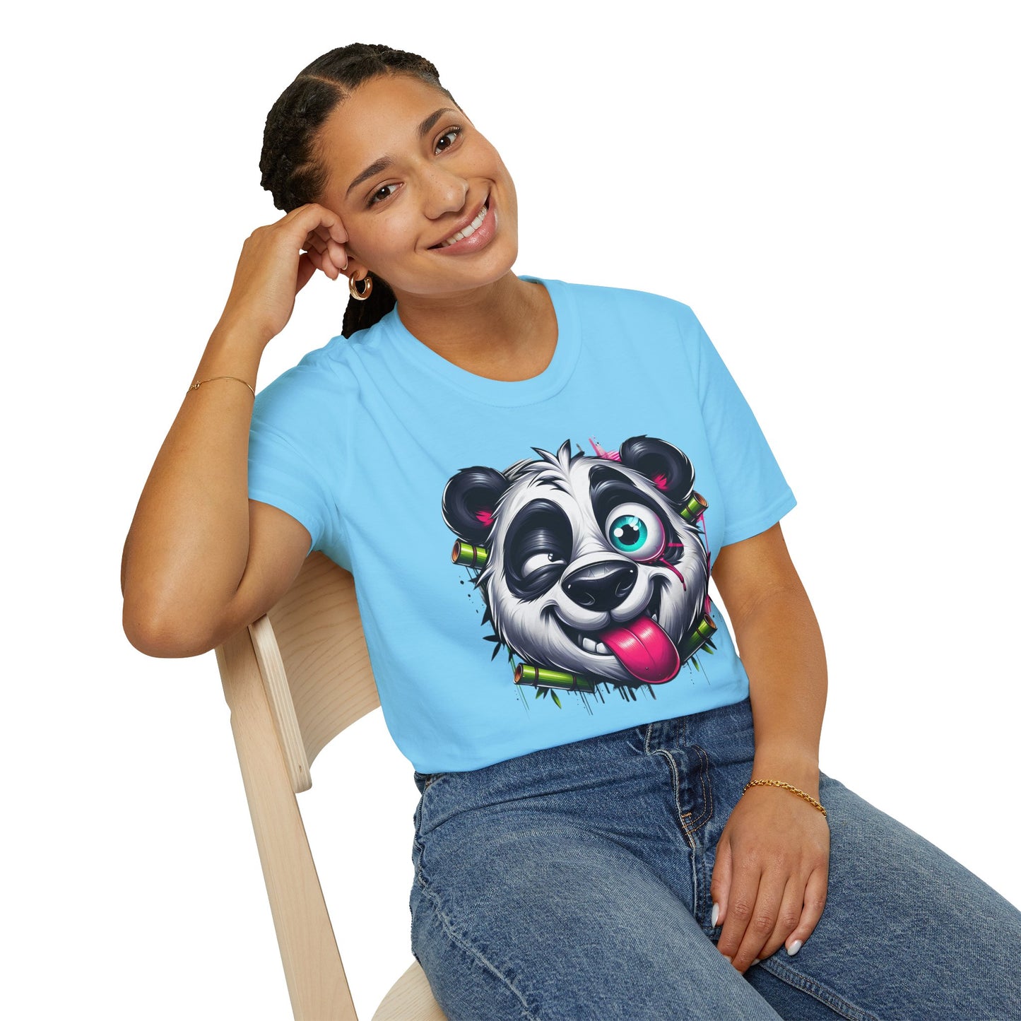 Animals Tees, Funny Animals Shirt, T Shirts with Funny Animals, T-Shirt with Panda, Panda Tees