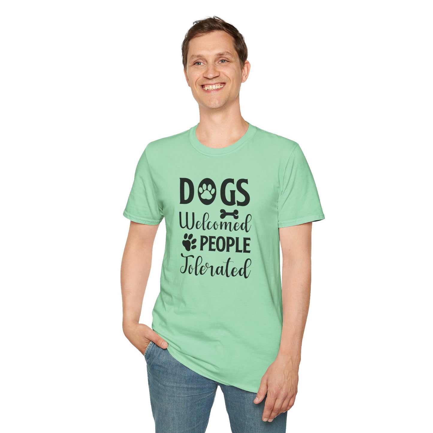 Dog Slogan T Shirts With Funny Words Tee Shirt Featuring Funny Quotes Unisex Gildan Softstyle 64000 Ringspun Cotton