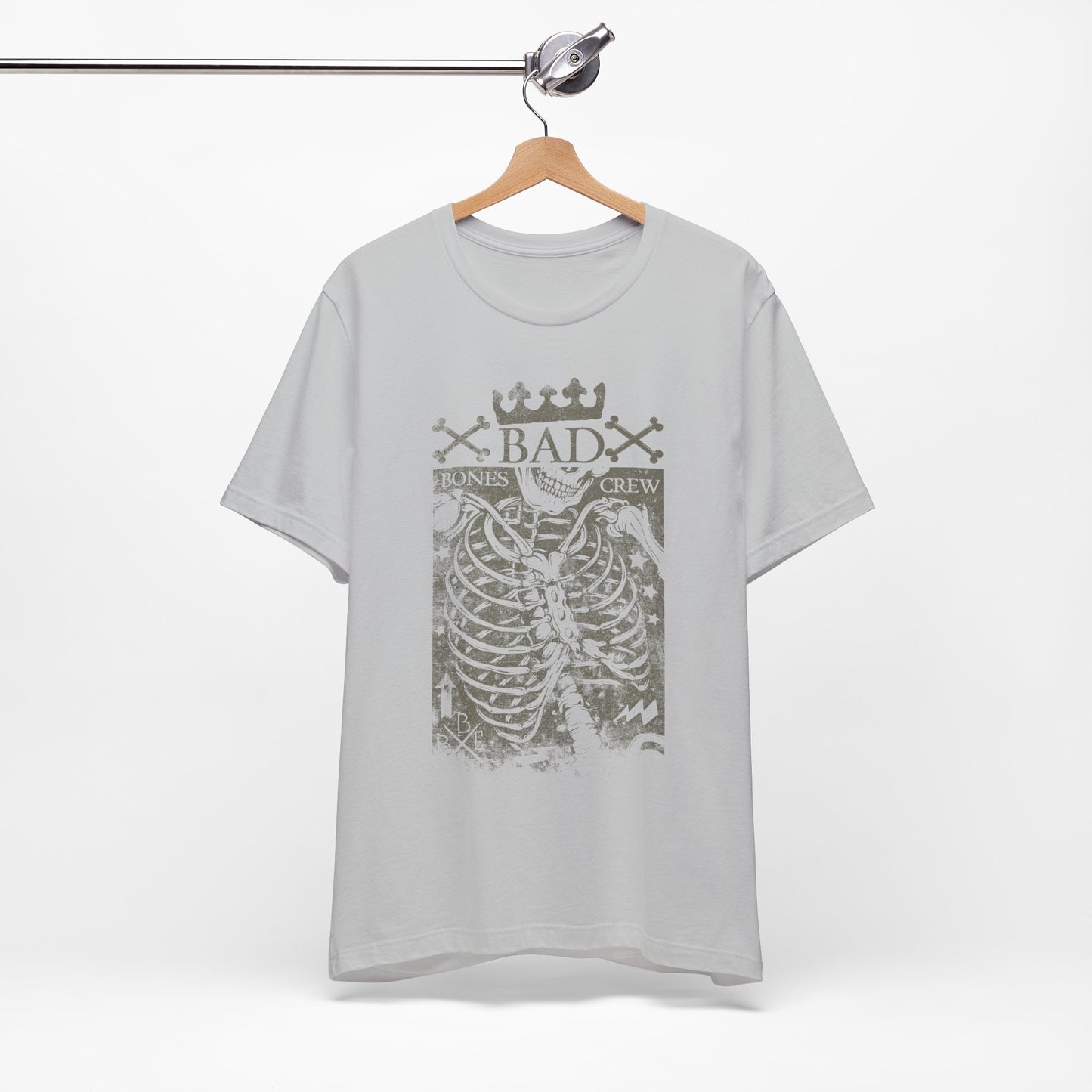 Skeleton Ribcage Tee Bones Crew Graphic Shirt A-10