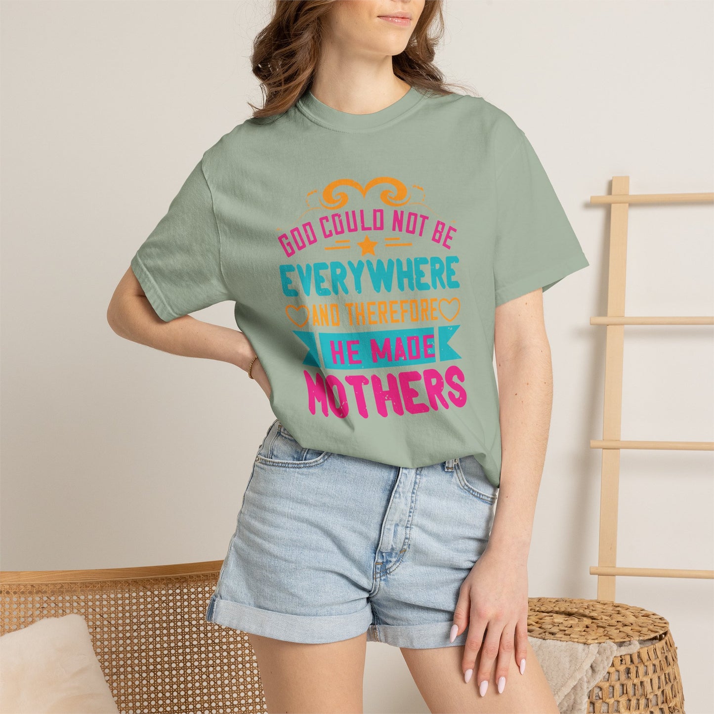 Mom T-shirt Mother Day Mama Tee Unisex Comfort Colors Garment-Dyed Cotton h70
