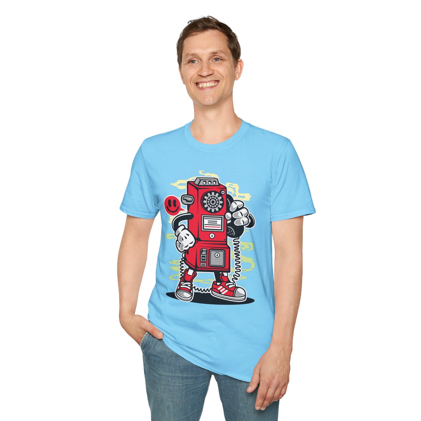 Cartoon T Shirt Animation T Shirt Funny Graphic Tee Softstyle 64000 Unisex Short Sleeve