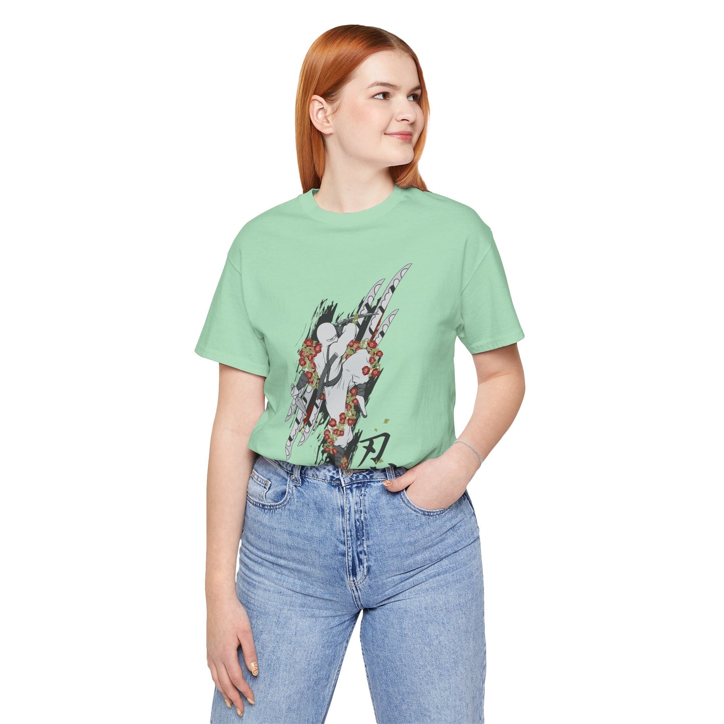 Ninja Samurai Artwork Graphic Unisex Cotton T-Shirt r5