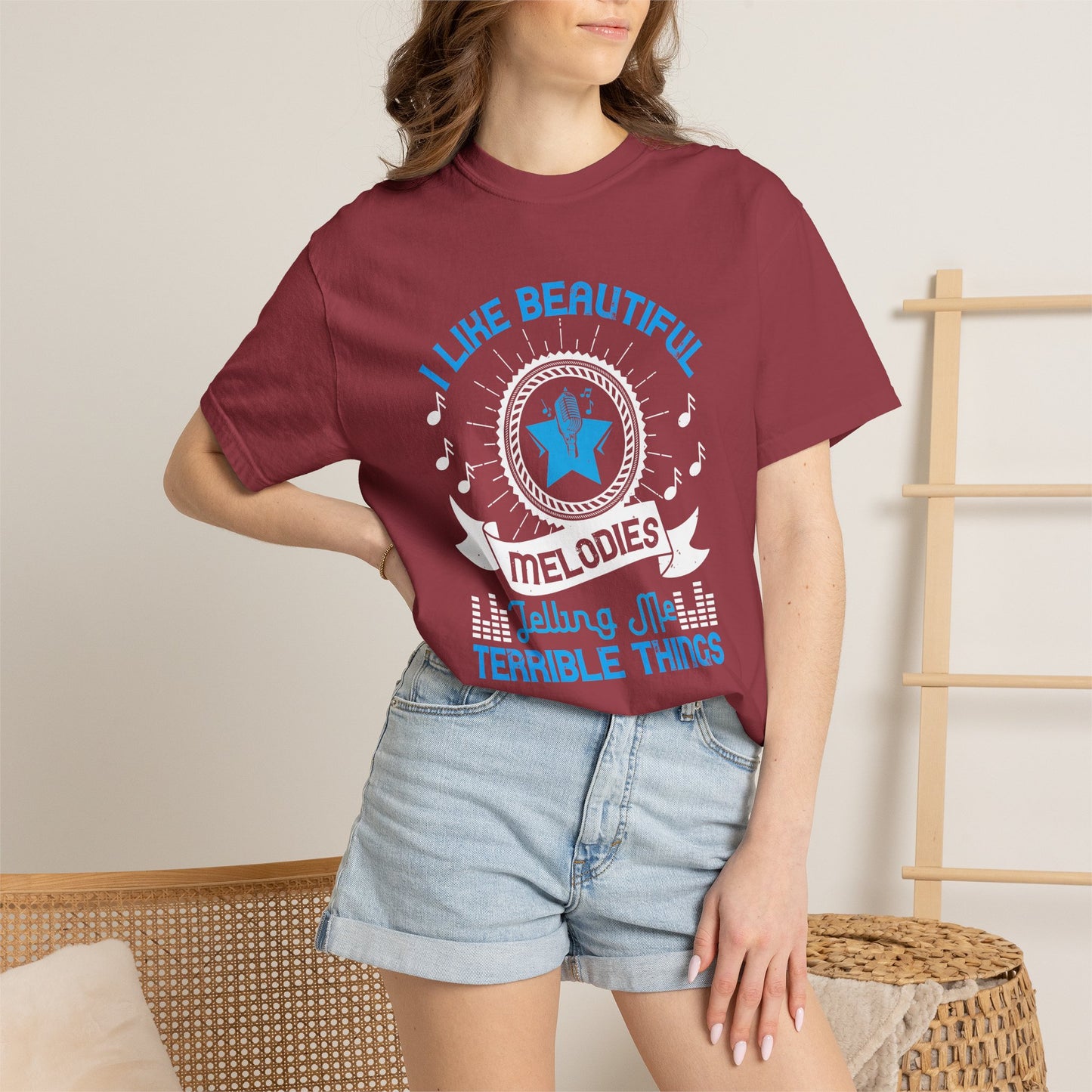 Music Graphic Design Unisex Cotton T-shirt m9