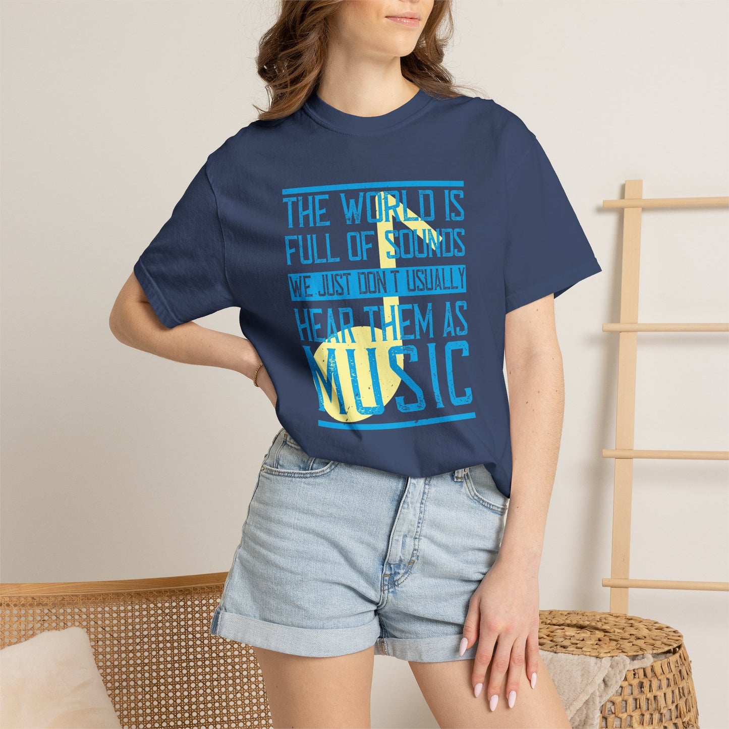 Music Graphic Design Unisex Cotton T-shirt m45