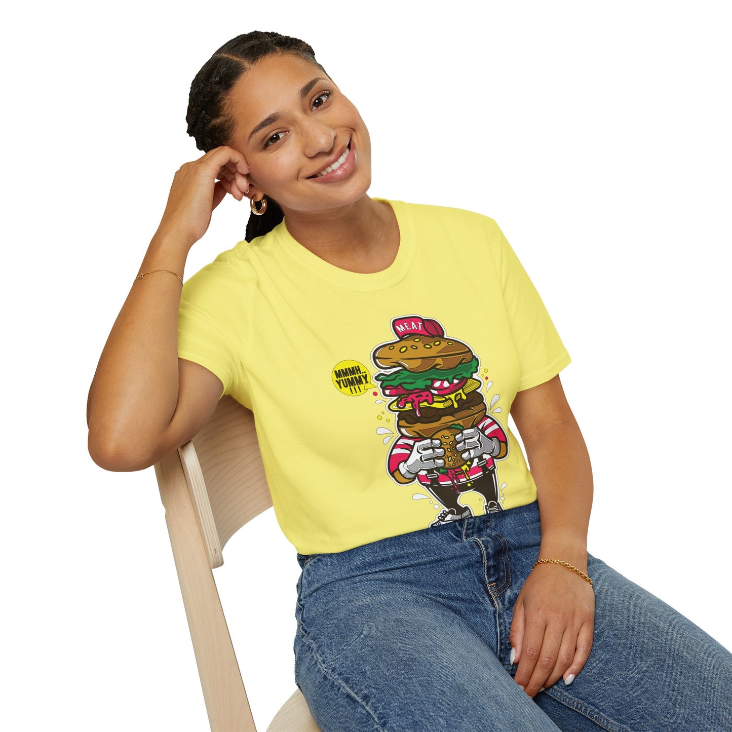 Cartoon T Shirt Animation T Shirt Funny Tee Unisex Gildan Softstyle 64000 Ring Spun Cotton