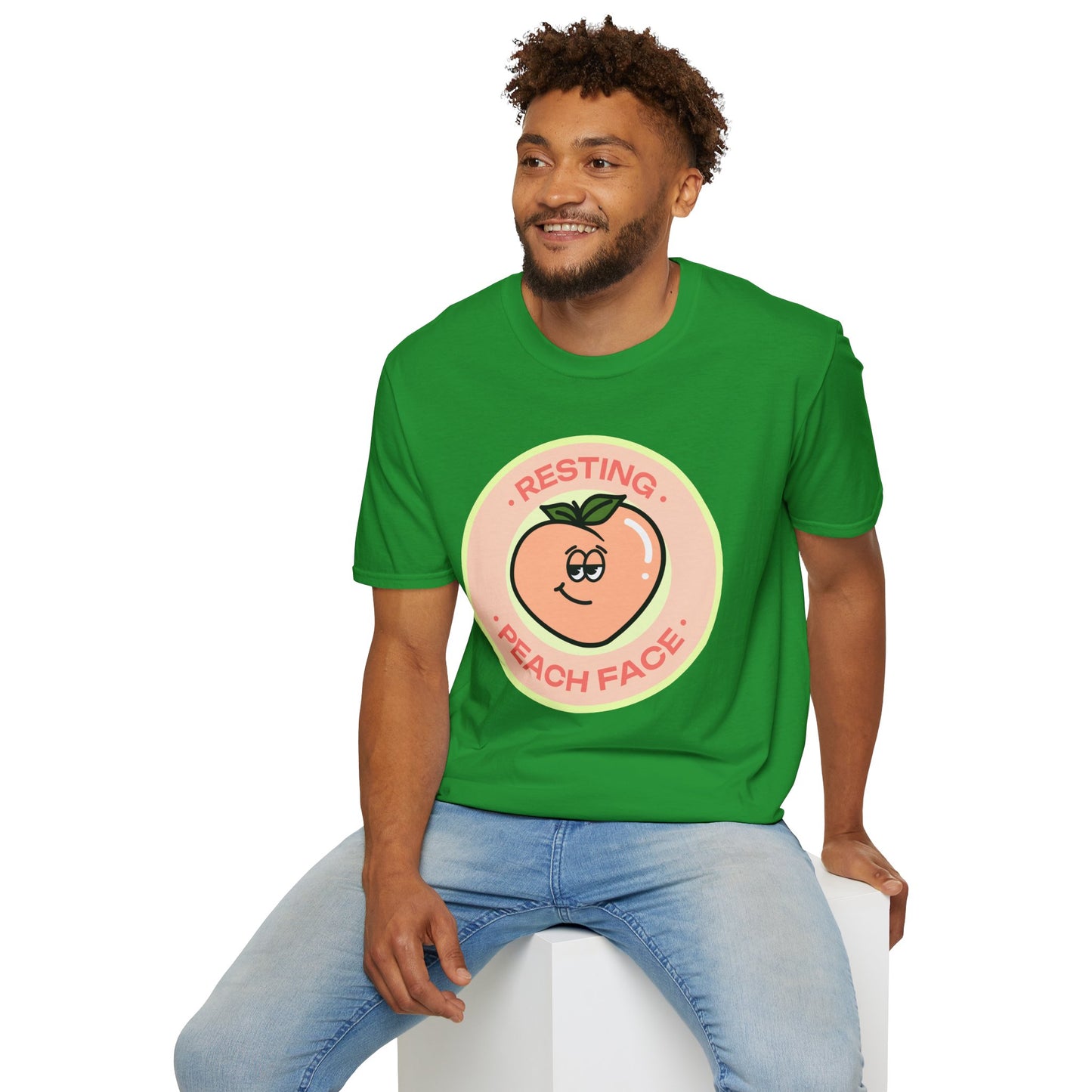 Food Tees, Funny Food T Shirts, Funny T Shirts, Shirt with Fruits, Shirt with Peach