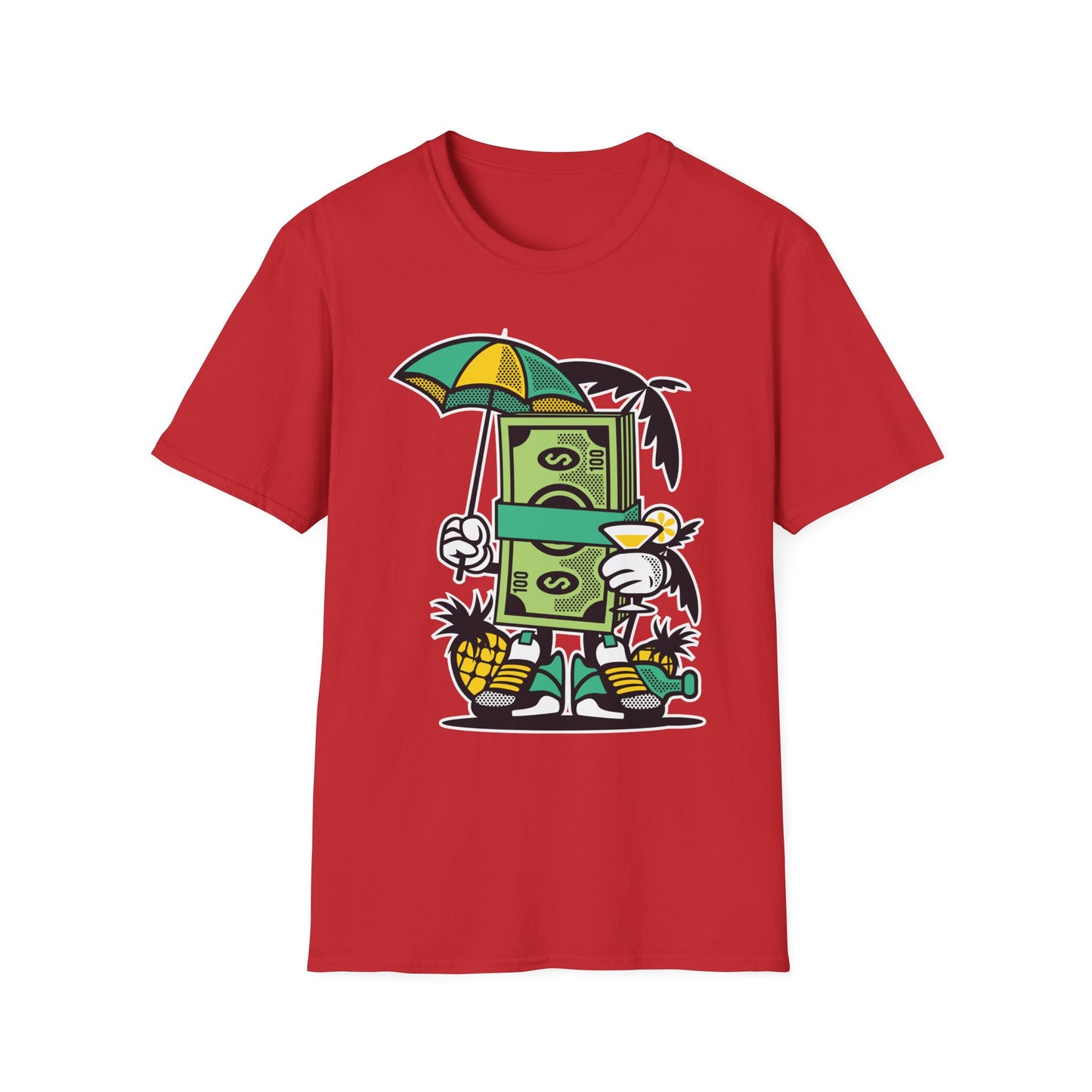 Cartoon T Shirt Animation T Shirt Funny Tee Unisex Softstyle Cotton Tee Art Design 64000