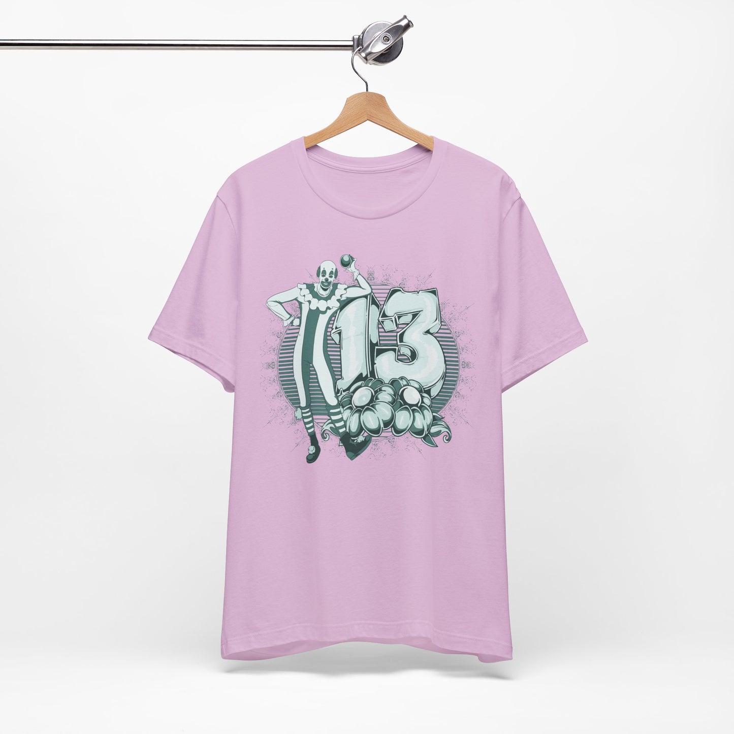Vintage Clown Graphic Illustration Unisex Cotton T-Shirt Art-39