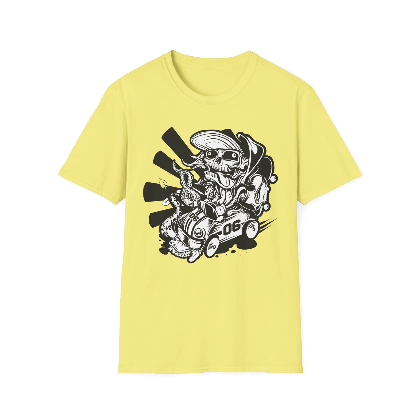 Cartoon Animation T Shirt Unisex Softstyle 64000 Cotton Tee With Fun Art Design Graphics