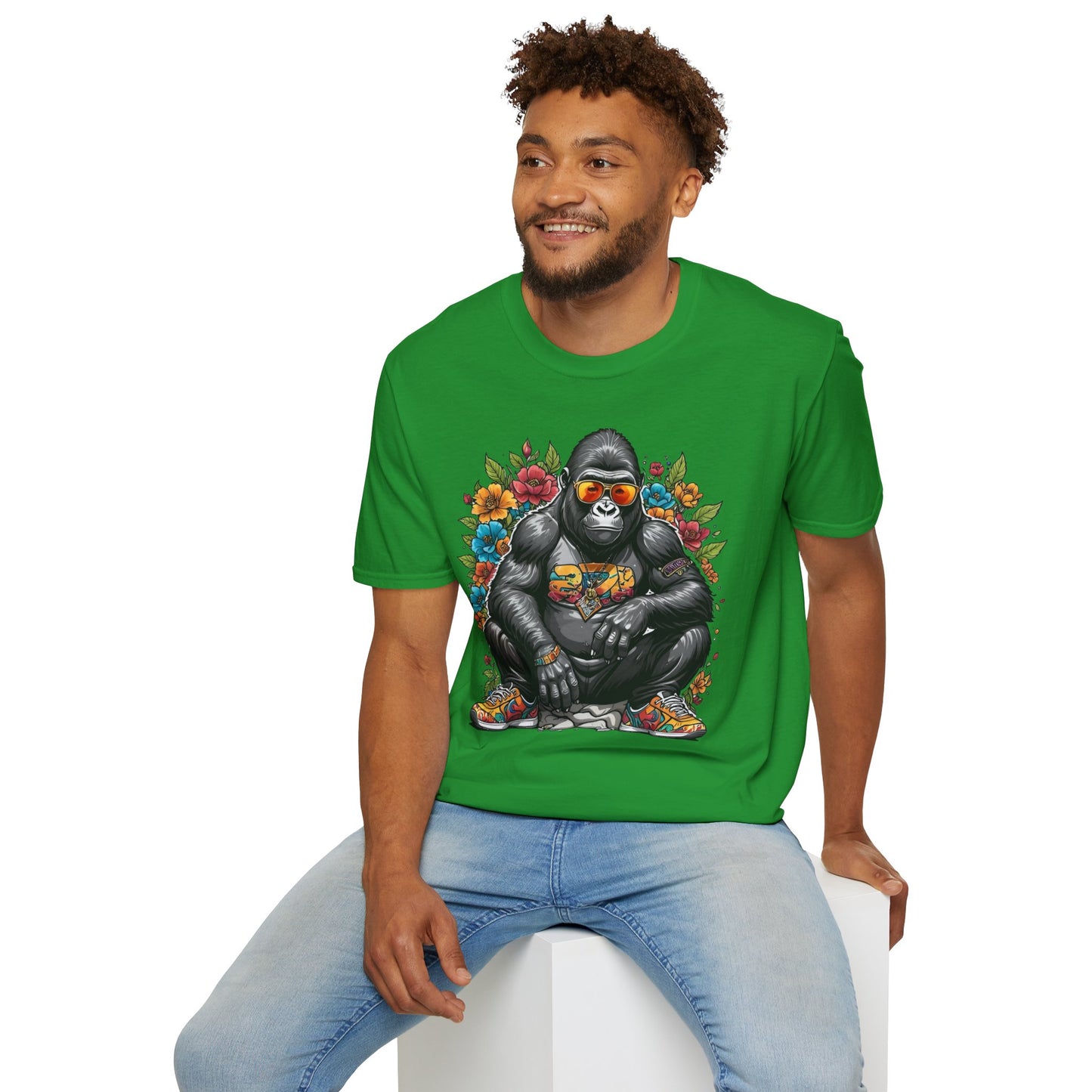 Animals Tees, Funny Animals Shirt, T Shirts with Funny Animals, T-Shirt with Gorilla, Monkey Tees