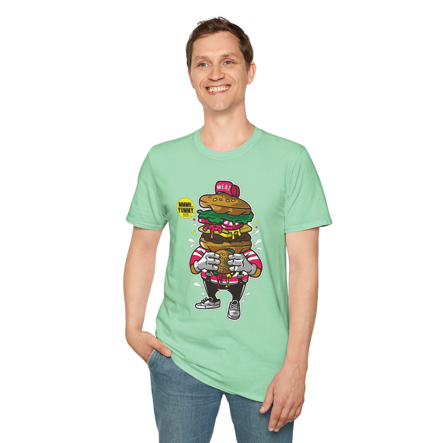 Cartoon T Shirt Animation T Shirt Funny Tee Unisex Gildan Softstyle 64000 Ring Spun Cotton