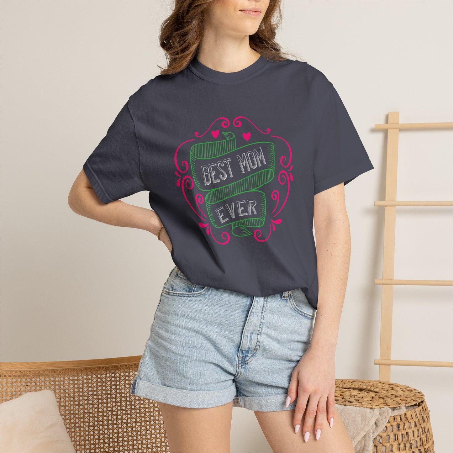Mom T-shirt Mother Day Mama Tee Unisex Comfort Colors Garment-Dyed Cotton h64