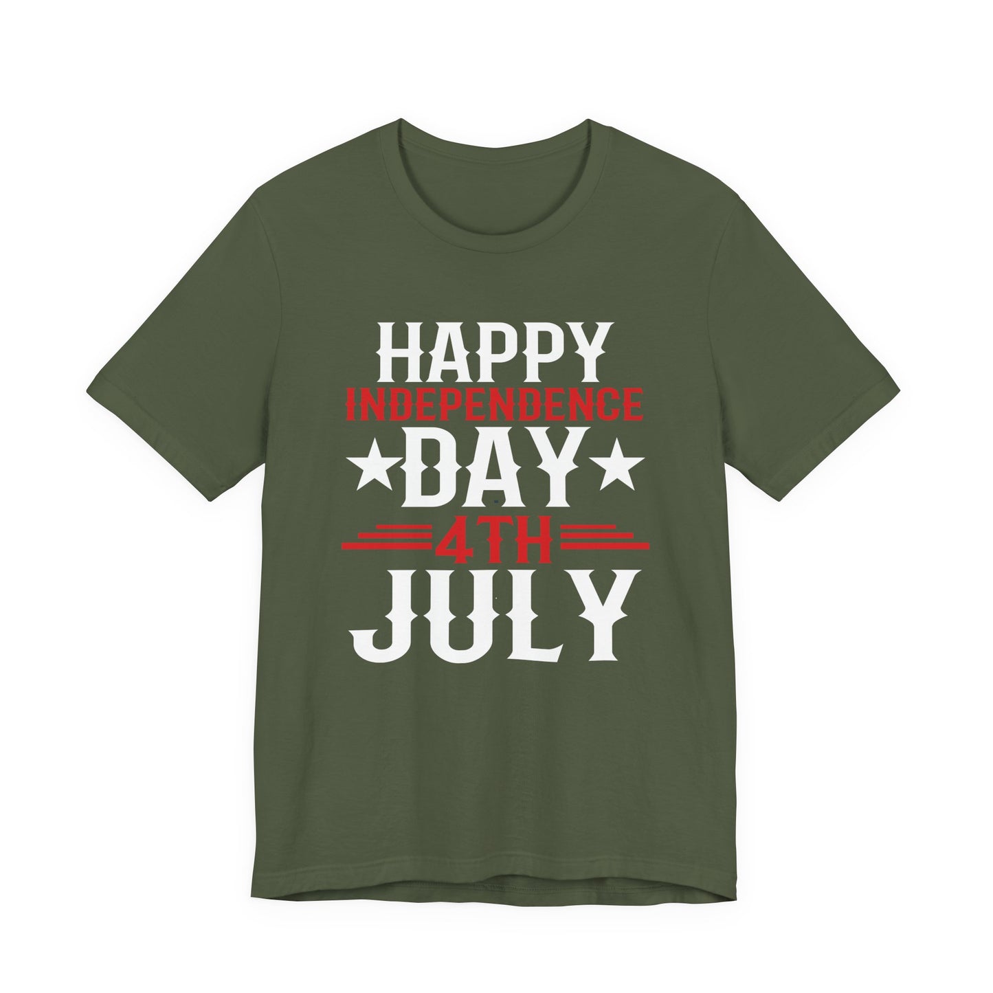 Happy Independence Day Graphic Unisex Cotton T-Shirt 016