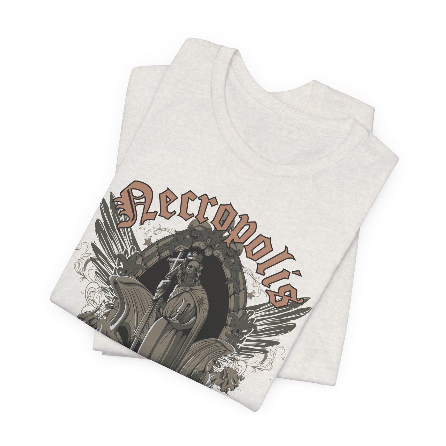Gothic Skull Graphic Unisex Cotton T-Shirt r7