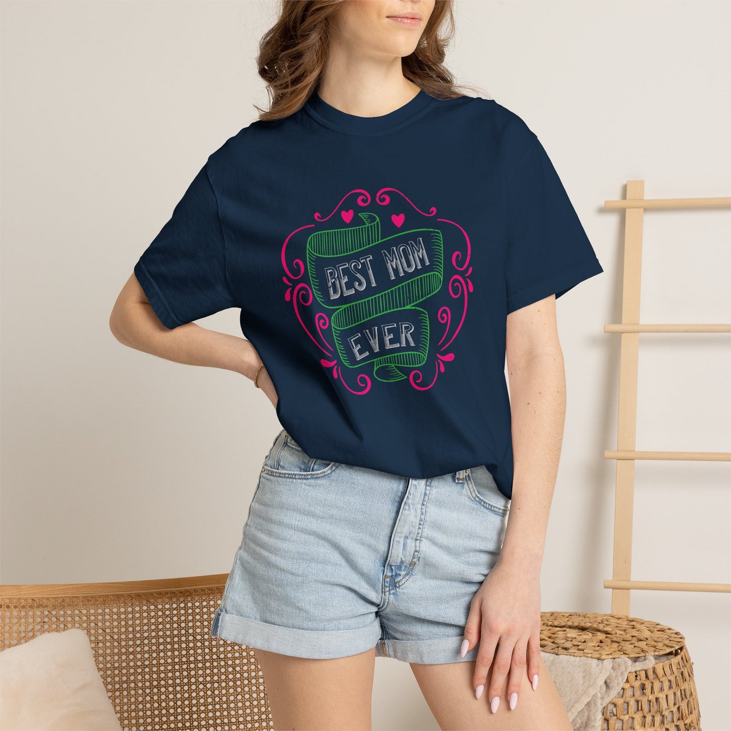 Mom T-shirt Mother Day Mama Tee Unisex Comfort Colors Garment-Dyed Cotton h64
