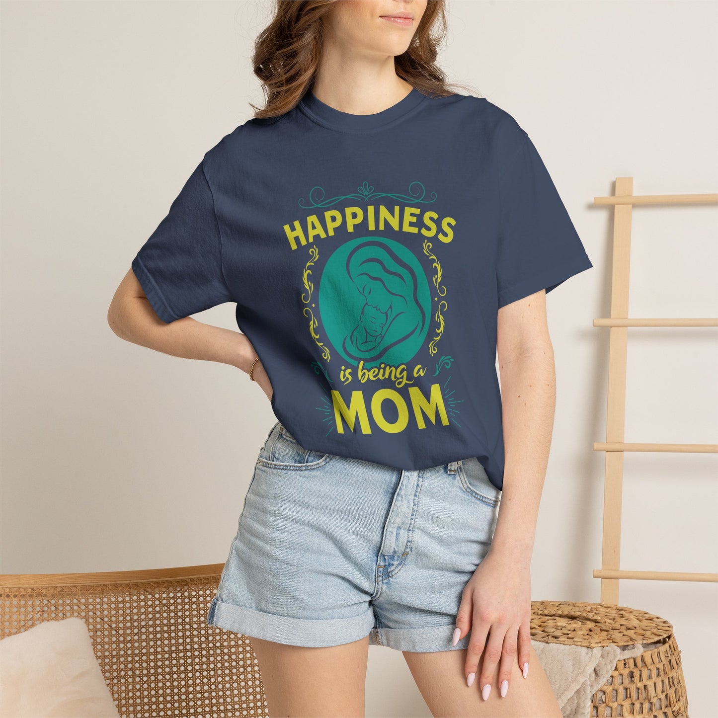 Mom T-shirt Mother's Day Mama Tee Unisex Comfort Colors Garment-Dyed Cotton h19