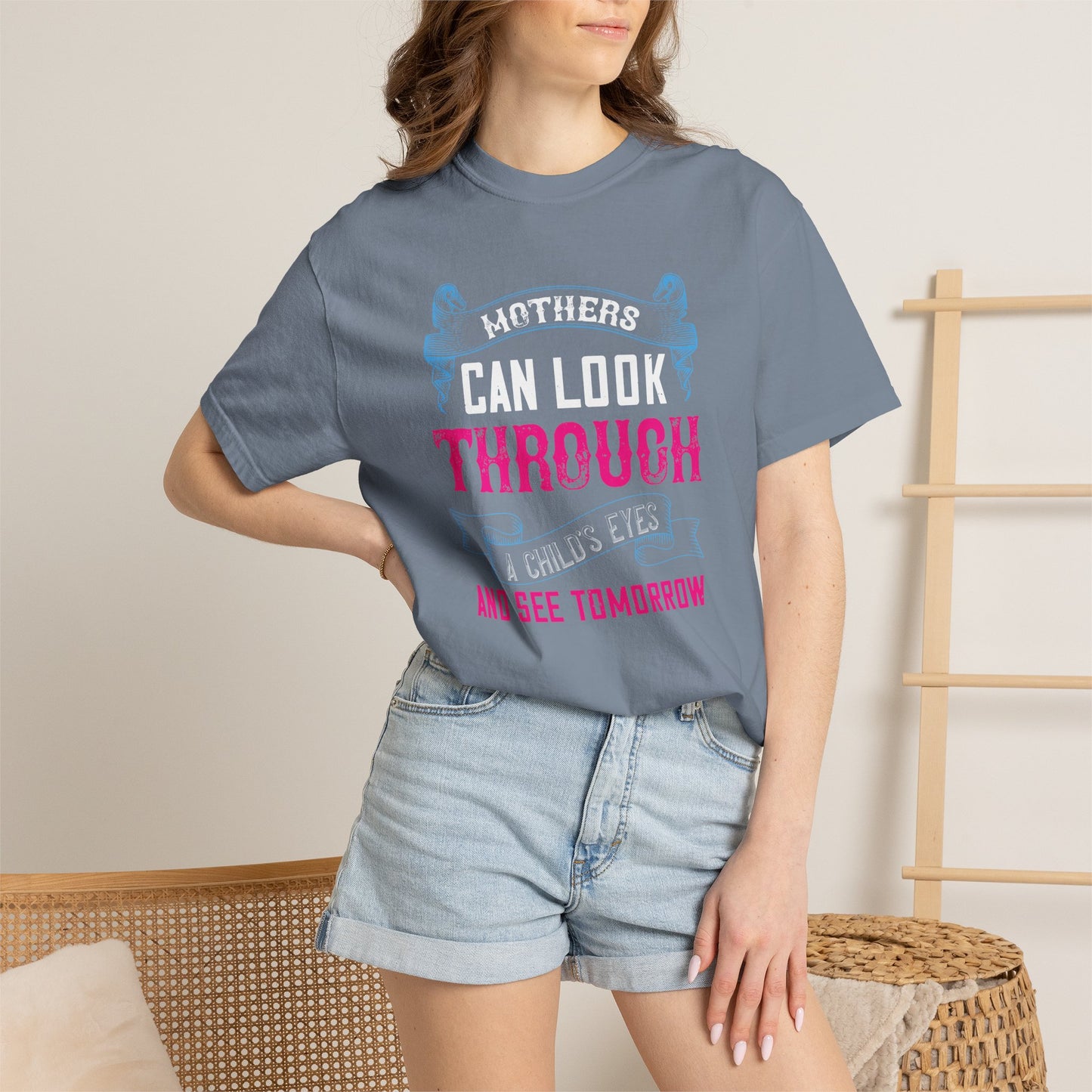 Mom T-shirt Mother Day Mama Tee Unisex Comfort Colors Garment-Dyed Cotton h86