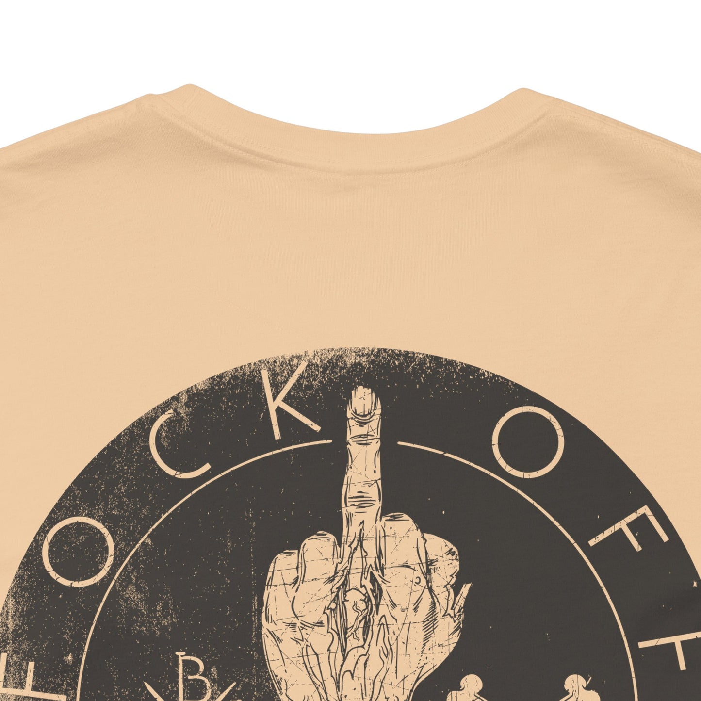 Fk Off Please tee Graphic Middle Finger Skull Design T-Shirt A-11