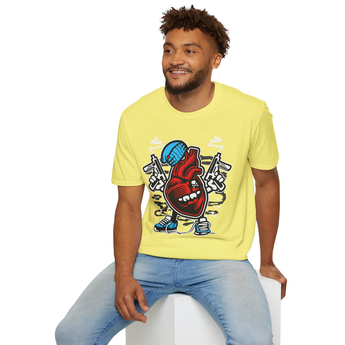 Cartoon T Shirt Animation T Shirt Funny Tee Unisex Gildan Softstyle 64000 100 Percent Cotton