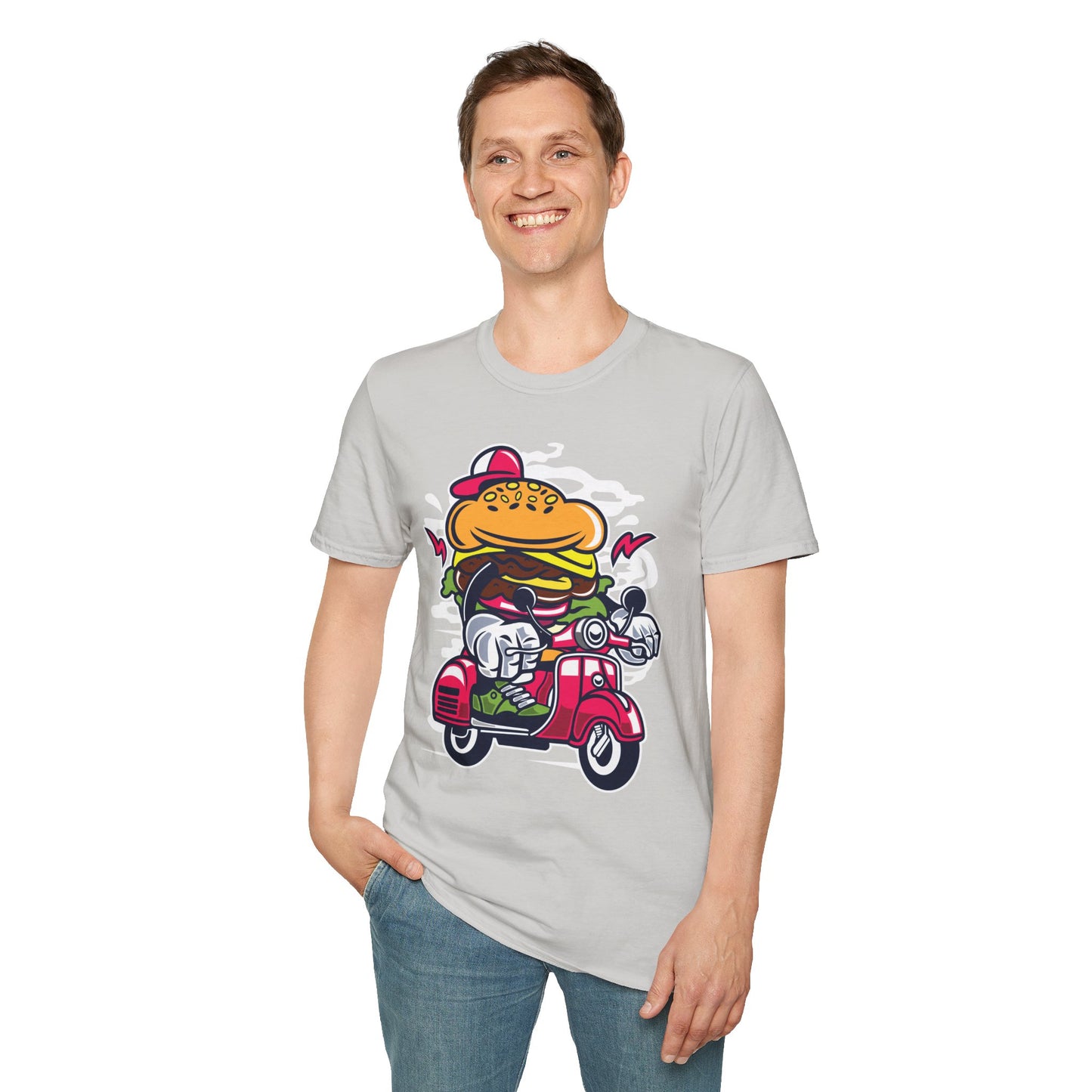 Cartoon T Shirt Animation Tee Funny Unisex Softstyle Gildan 64000 100 Percent Ring Spun Cotton