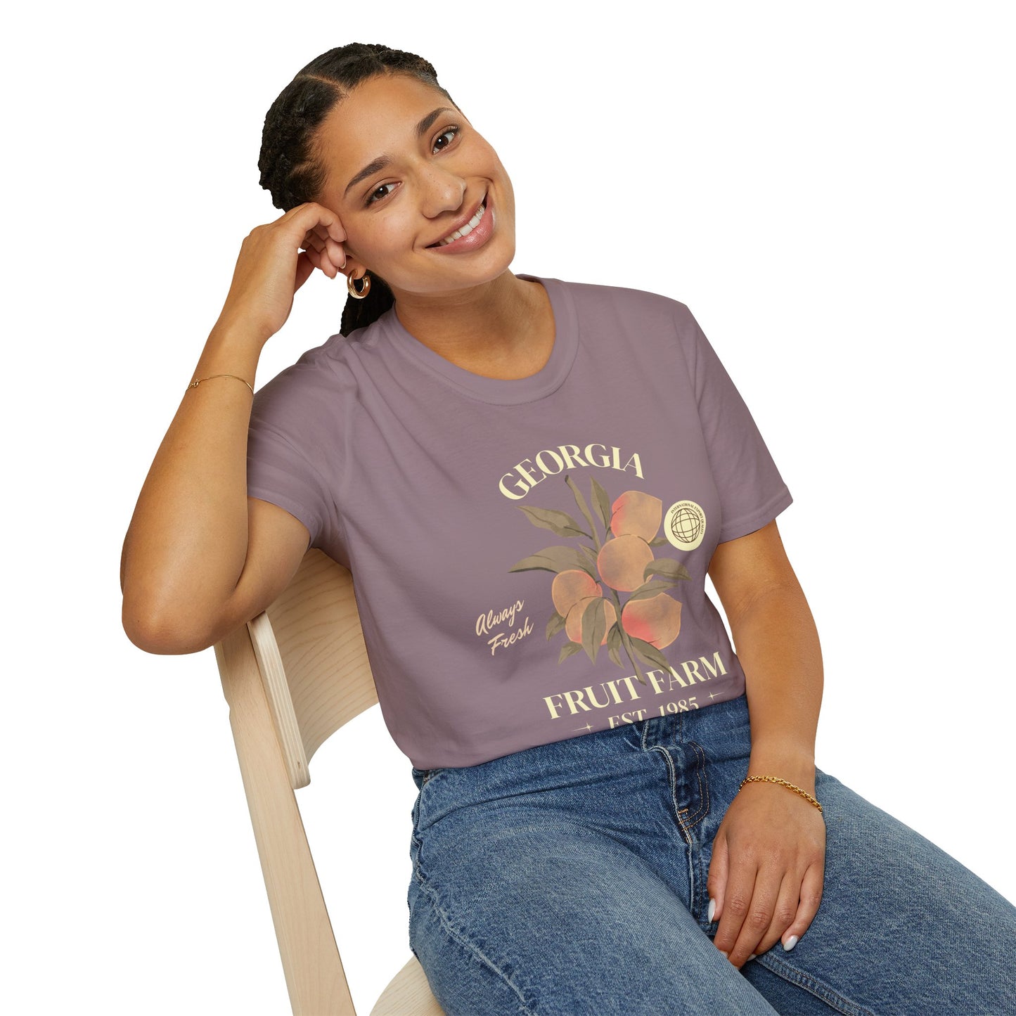 Food Tees, Funny Food T Shirts, Funny T Shirts, Shirt with Fruits, Shirt with Peach
