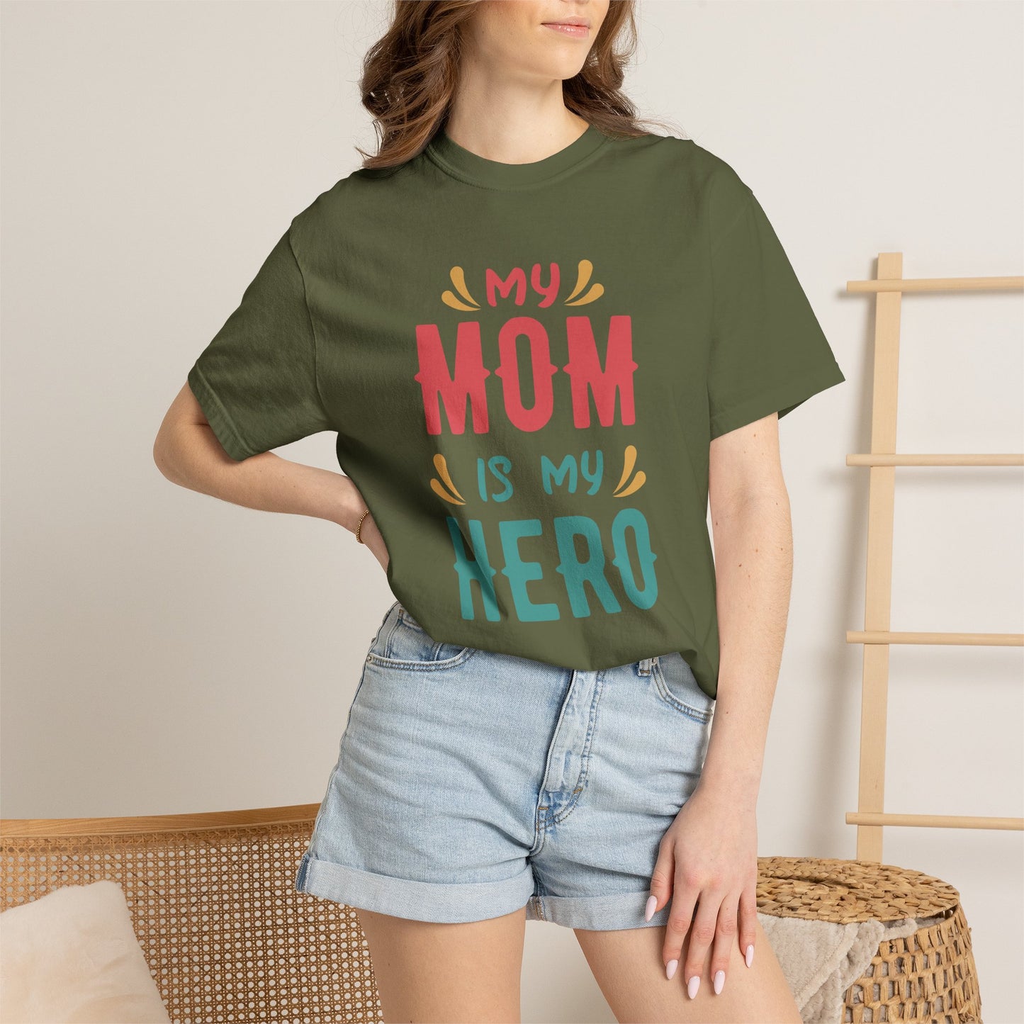 Mom T-shirt Mother's Day Mama Tee Unisex Comfort Colors Garment-Dyed Cotton h11