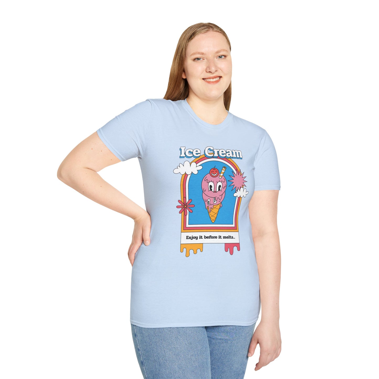 Food Tees, Funny Food T Shirts, Funny T Shirts, Shirt with Food, Junk Food Tees, Shirt with Ice Cream, Ice Cream T-Shirt