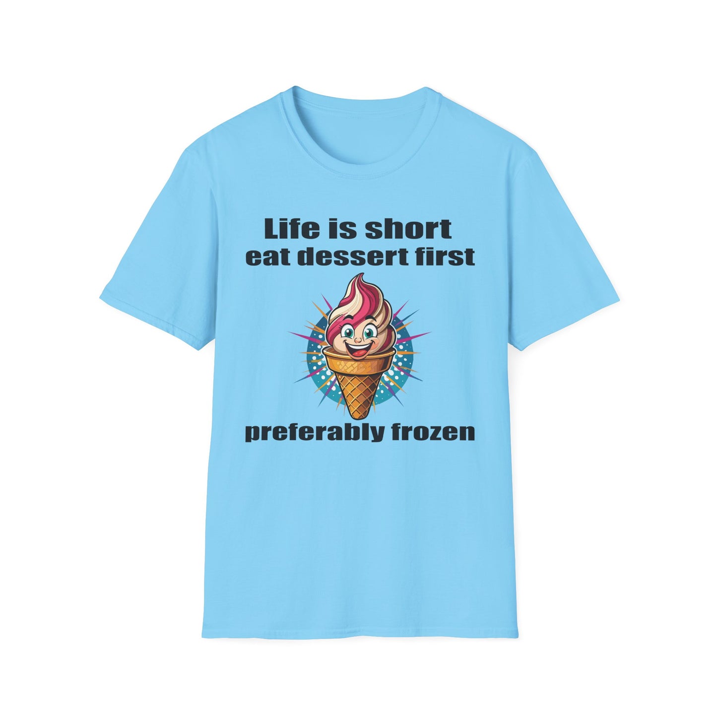 Food Tees, Funny Food T Shirts, Funny T Shirts, Shirt with Food, Junk Food Tees, Shirt with Ice Cream, Ice Cream T-Shirt