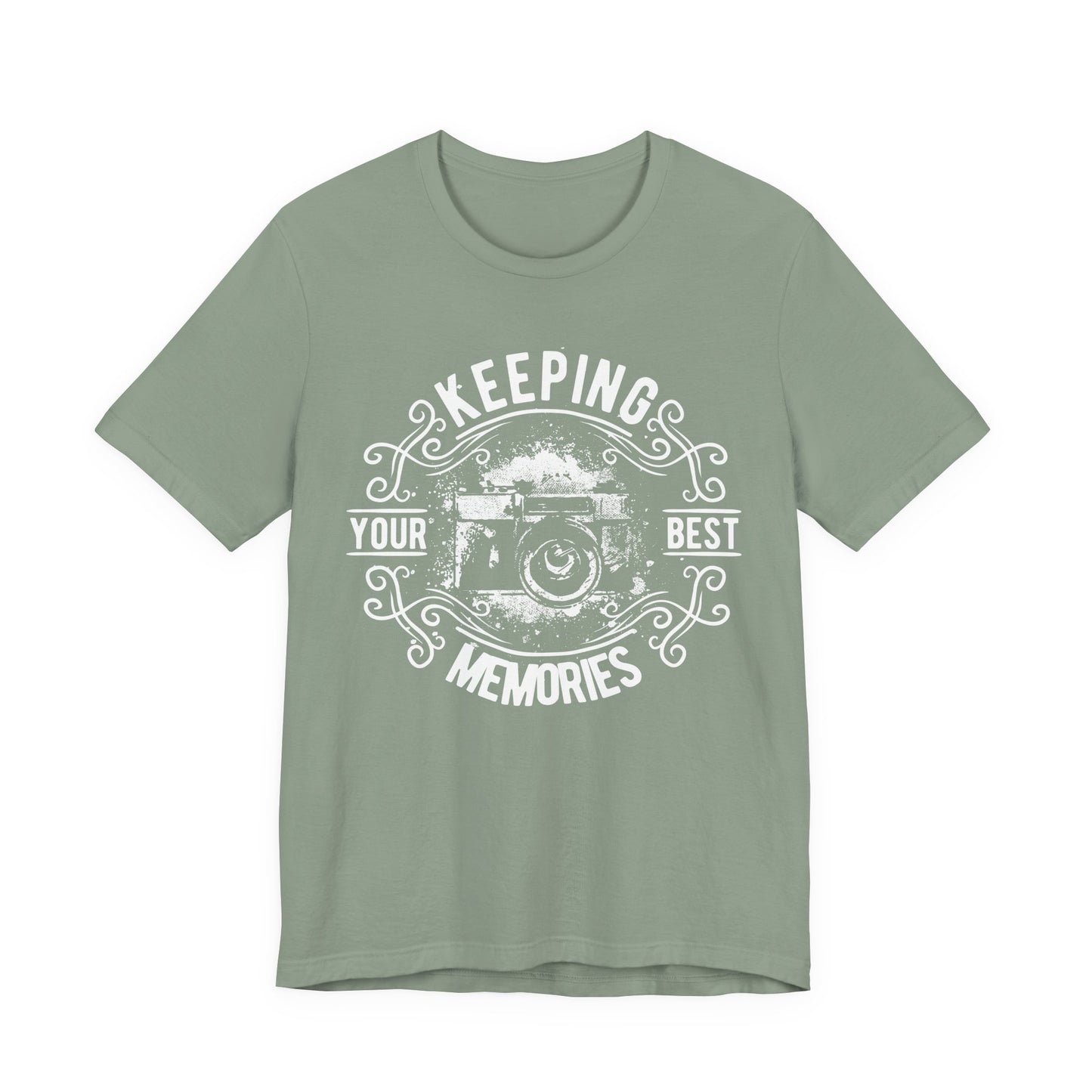 Keeping Your Best Memories T-Shirt Vintage Camera Graphic T-Shirt A-5