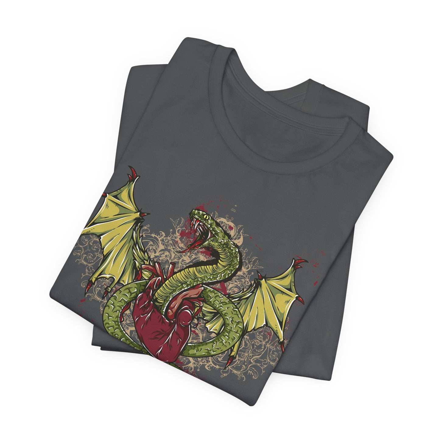 Dragon Illustration Graphic Unisex Cotton T-Shirt r29